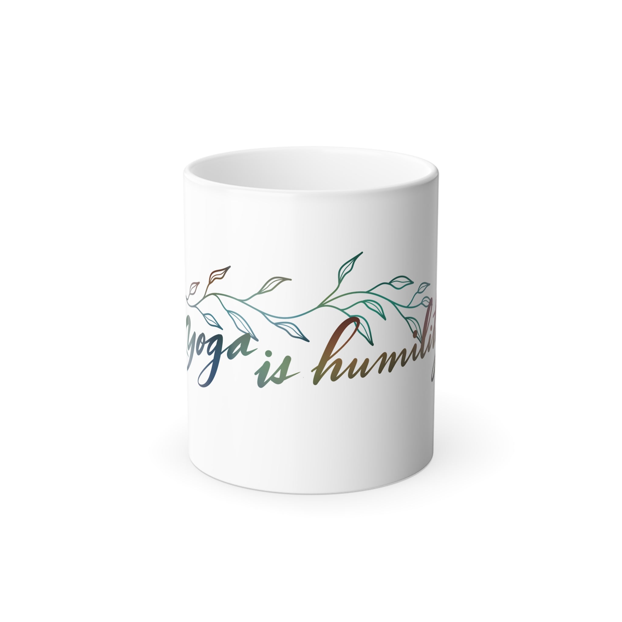 YOGA IS HUMILITY COLOR MORPHING Mug, 11oz