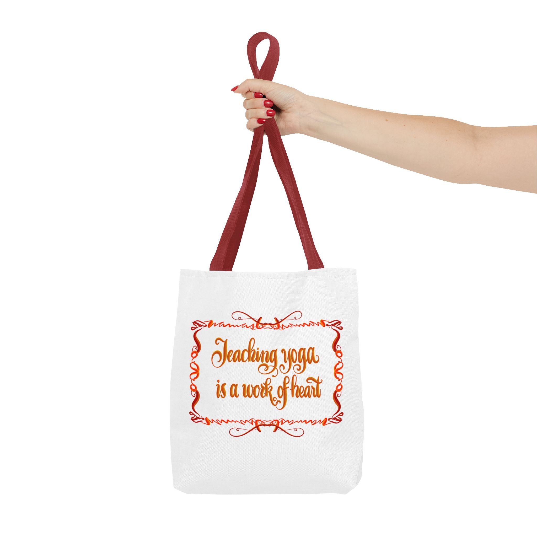 Yoga Teacher Tote Bag – "Teaching Yoga is a Work of Heart"