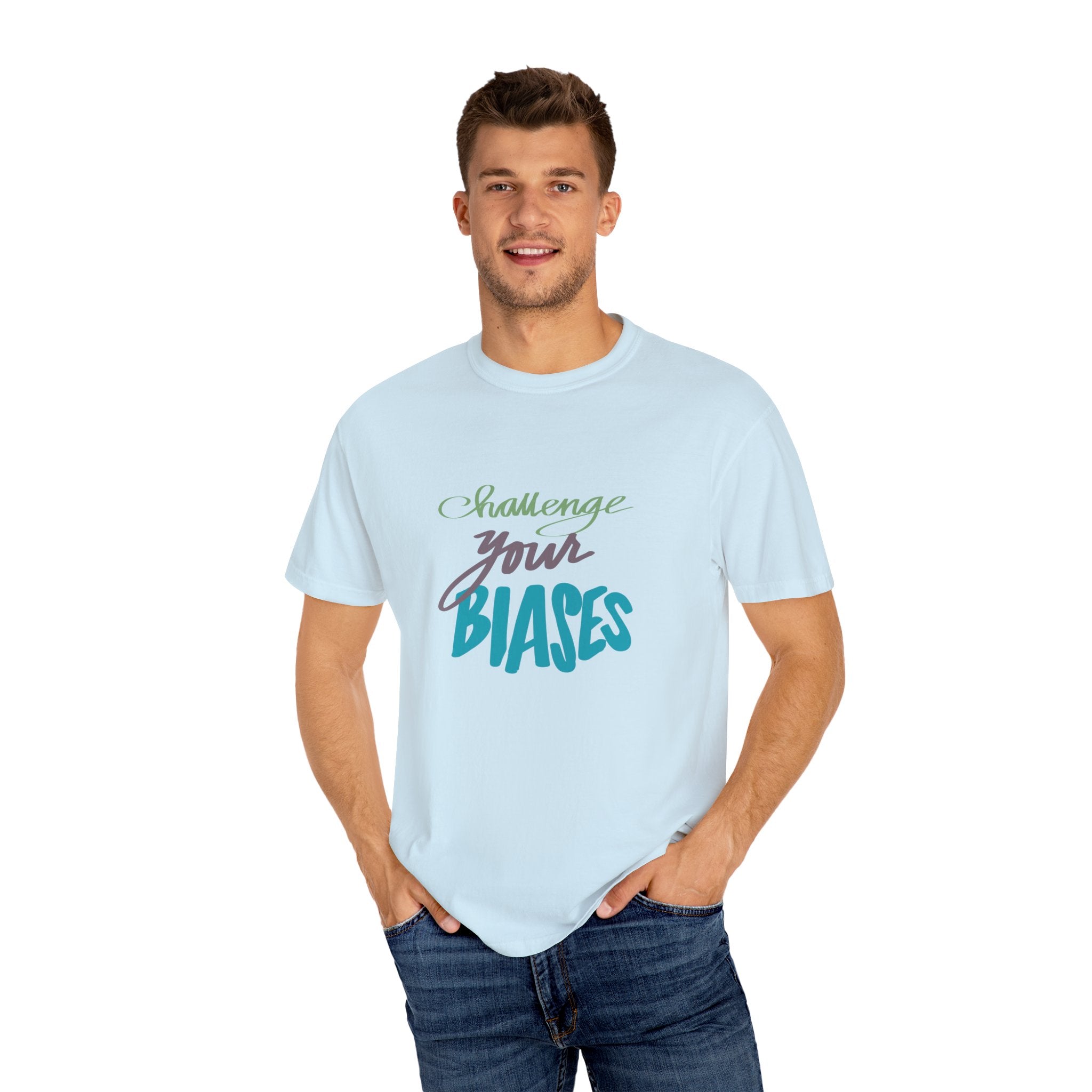 CHALLENGE BIASES Unisex Garment-Dyed T-shirt