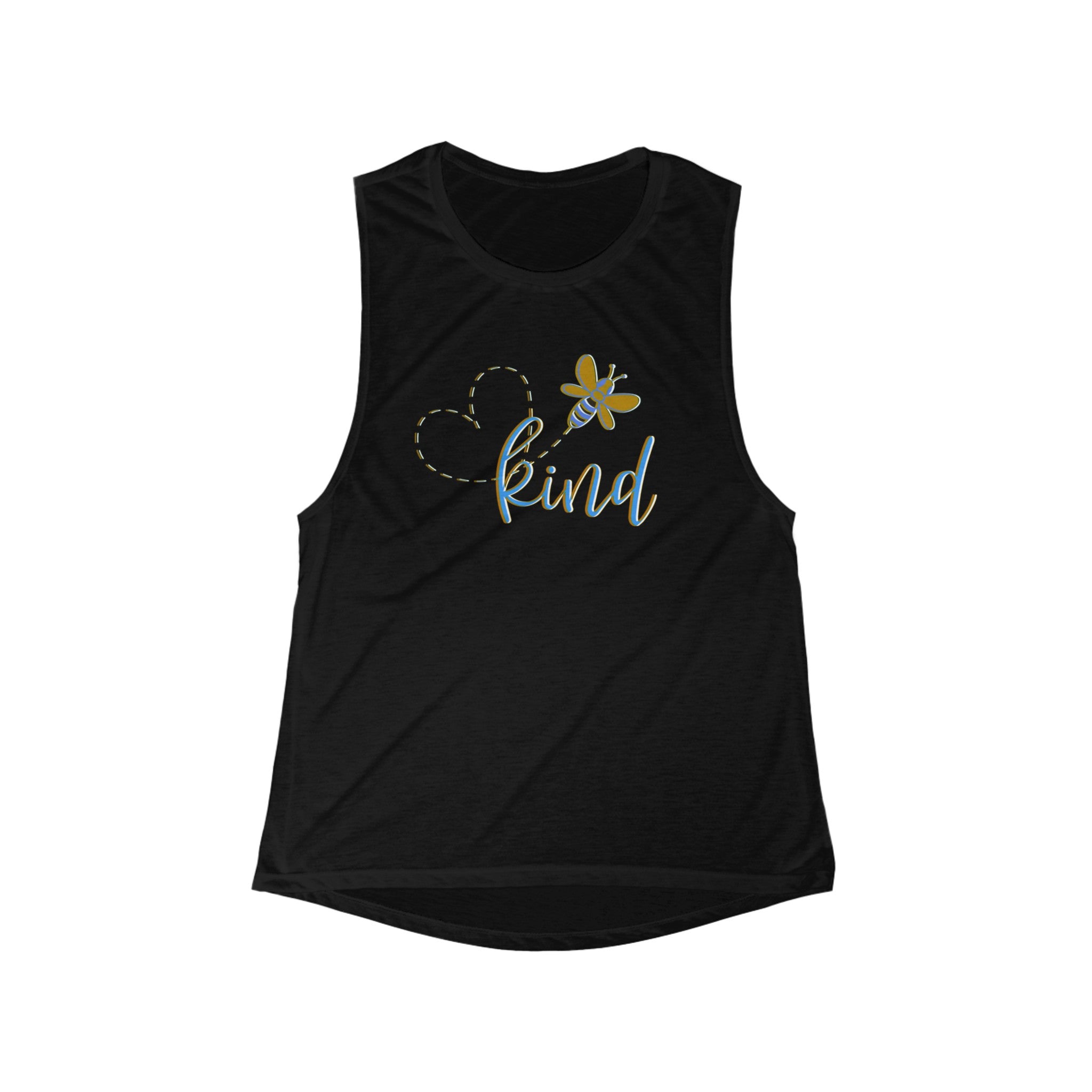 BE KIND Women's Flowy Scoop Muscle Tank