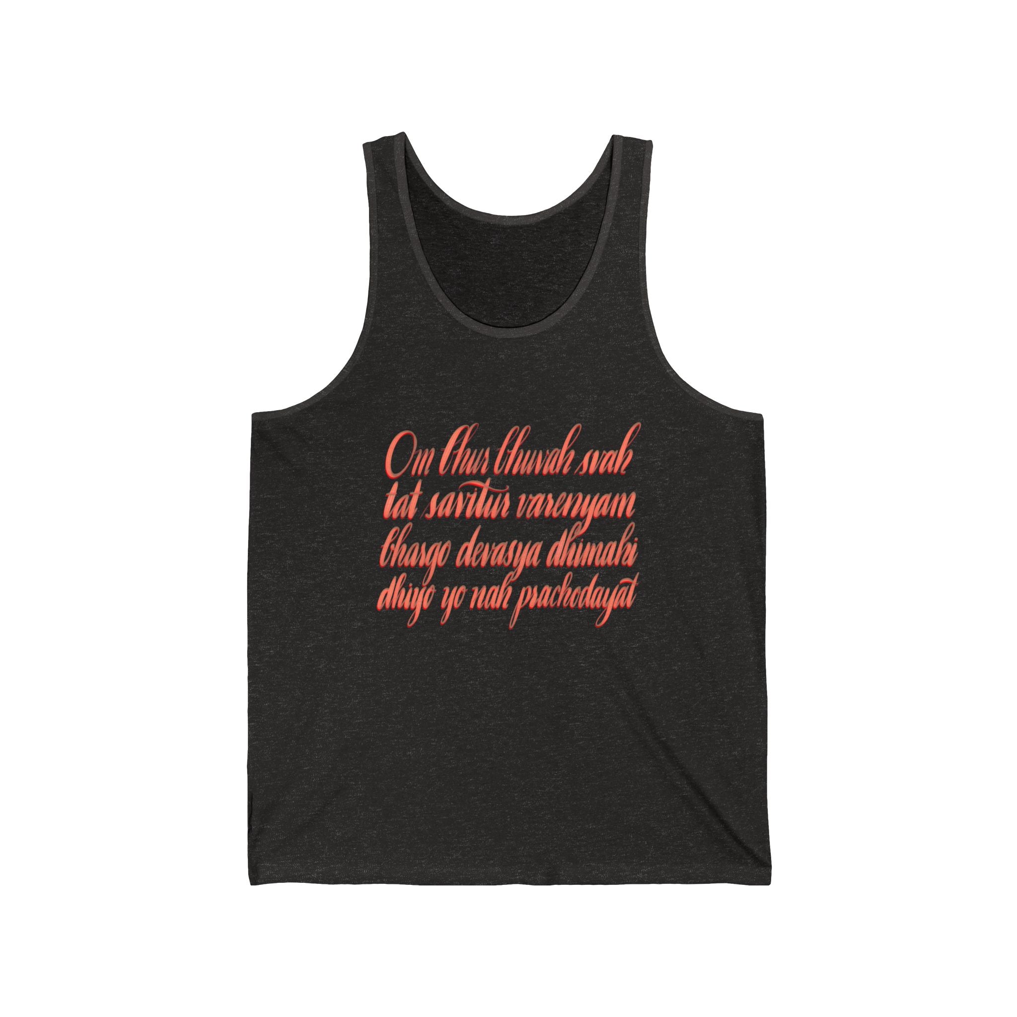 Inspirational Unisex Jersey Tank Top - Spiritual Quote Design