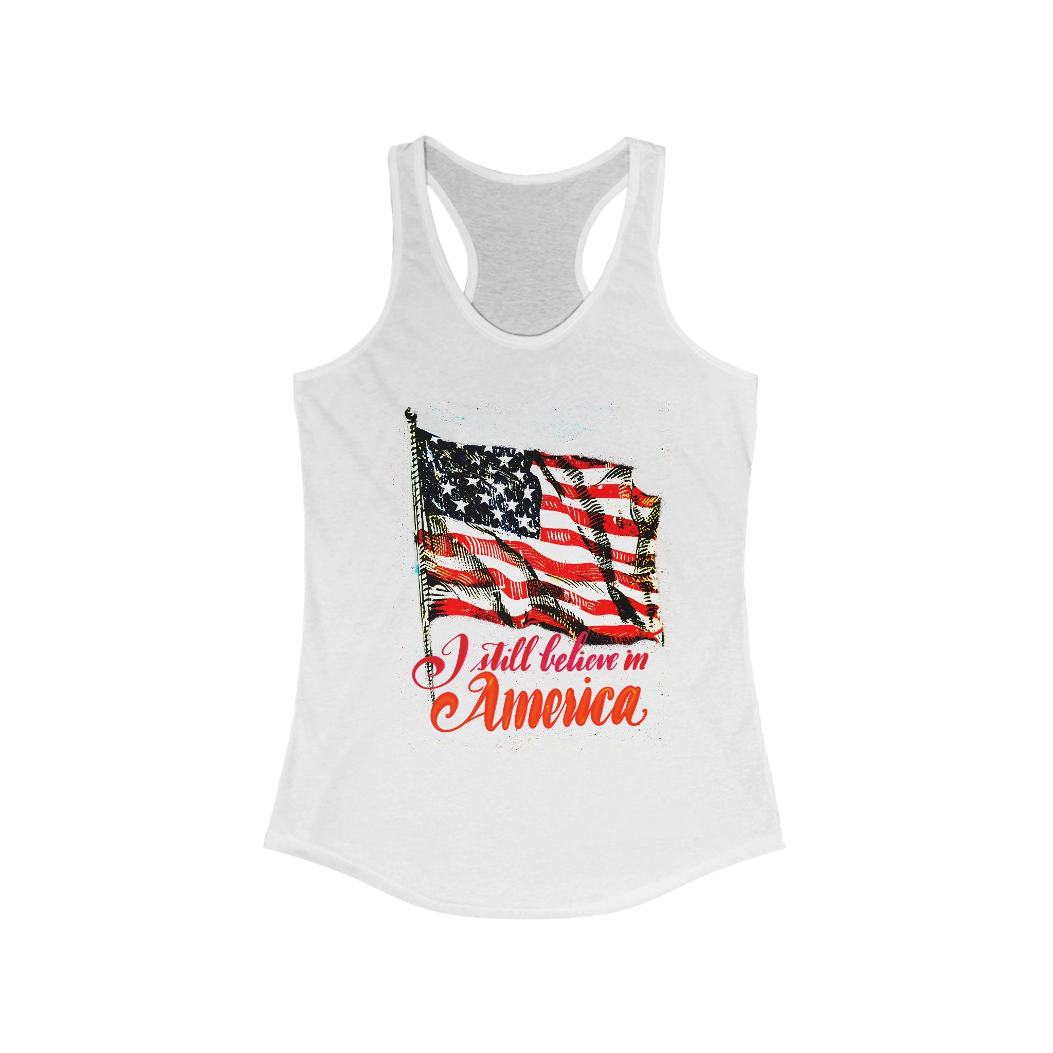 Racerback Tank Top - "I Still Believe in America"