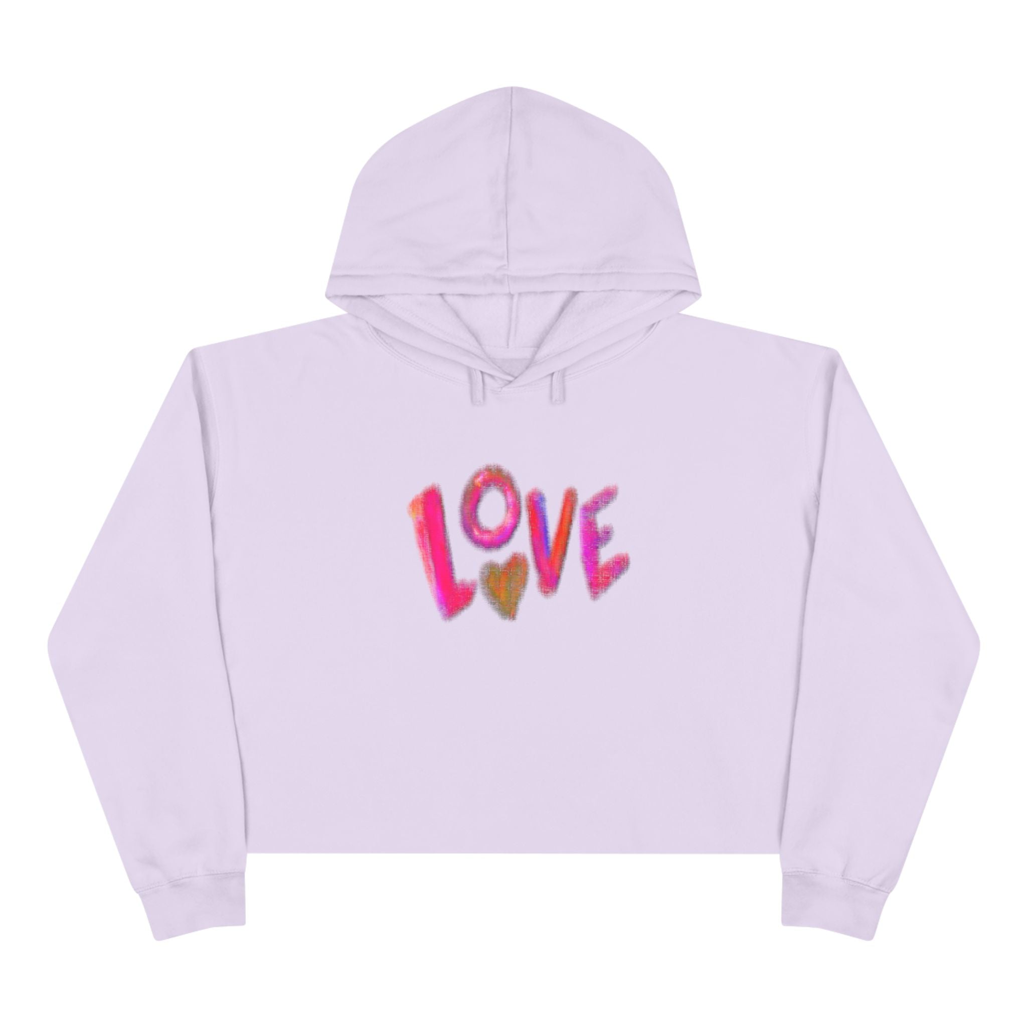 Love Crop Hoodie - Cute and Cozy Apparel for Valentine's Day & Everyday Wear
