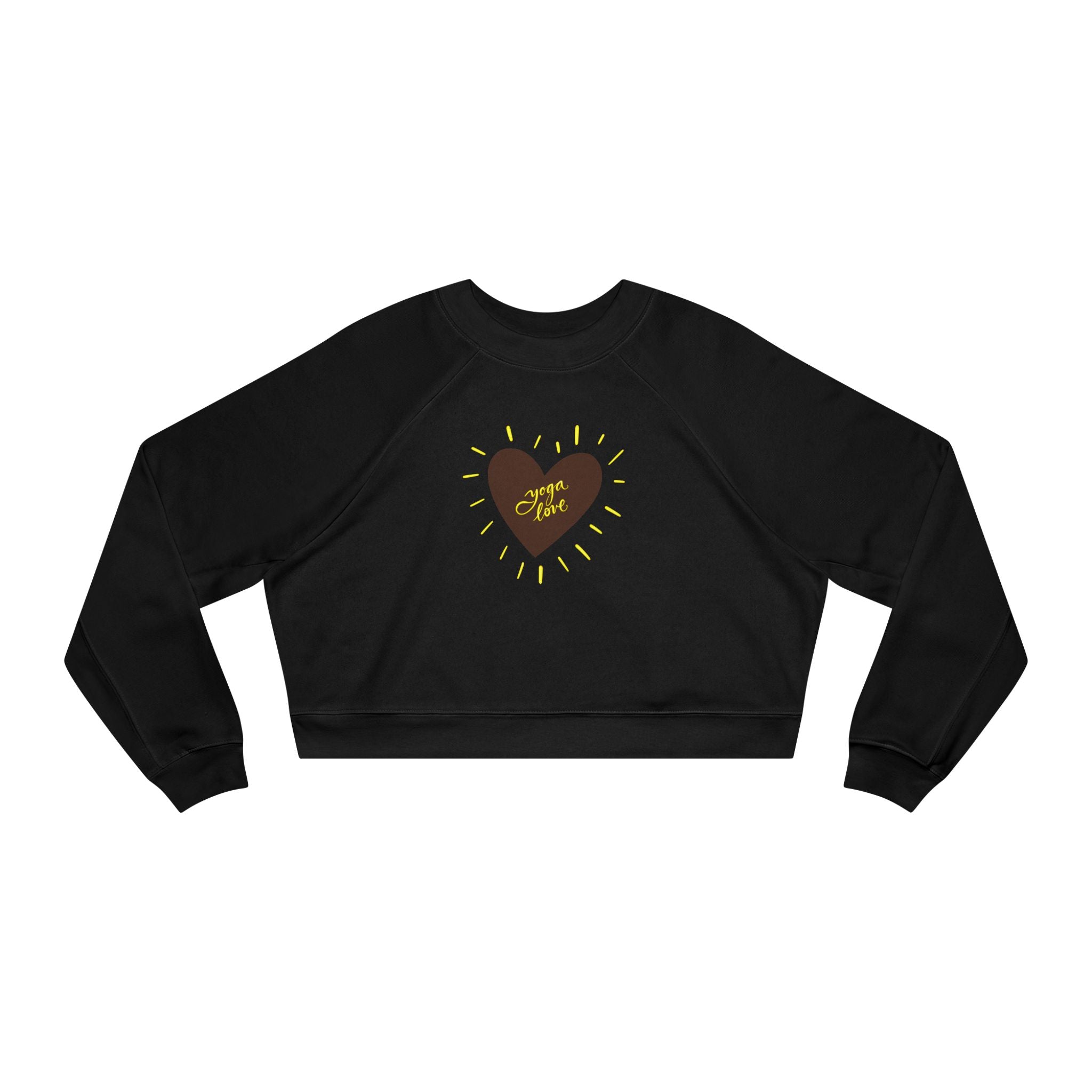 Yoga Love Women's Cropped Fleece Pullover - Cozy & Stylish for Every Occasion