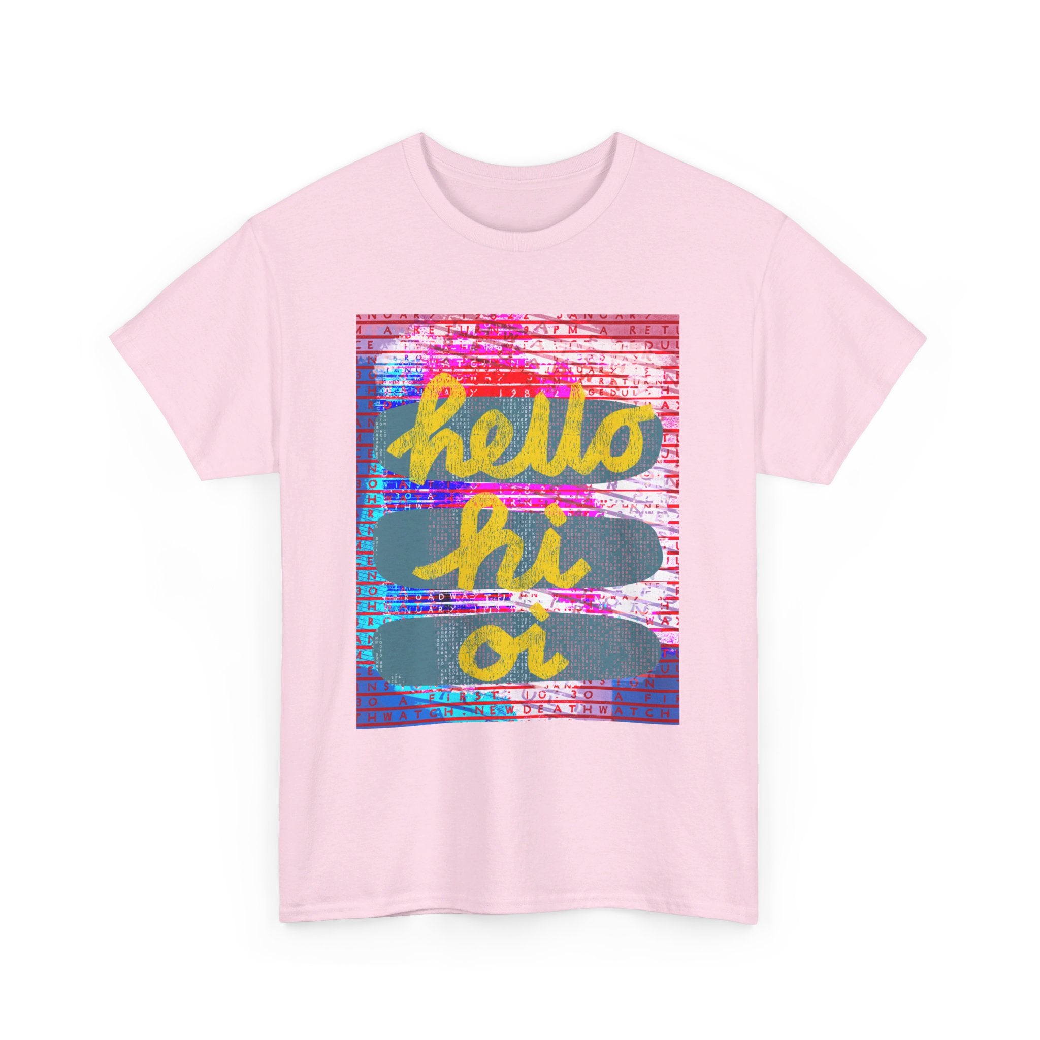 HELLO HI OI Unisex Heavy Cotton T
