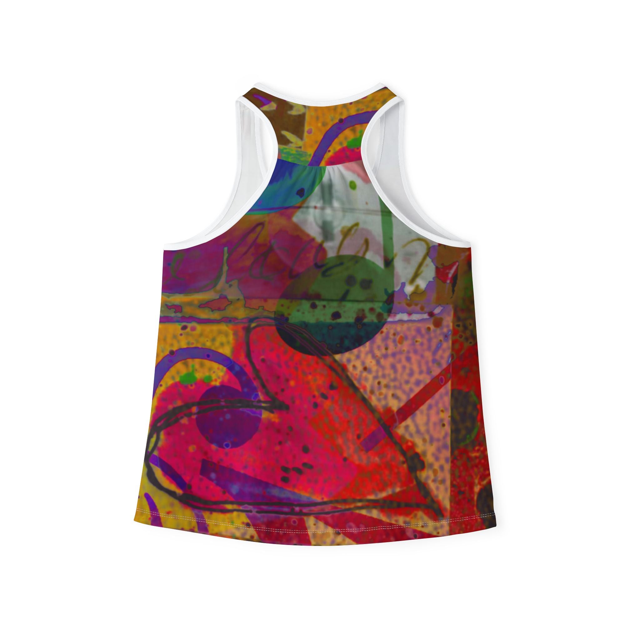 Vibrant Abstract Women’s Tank Top - Colorful Summer Wear