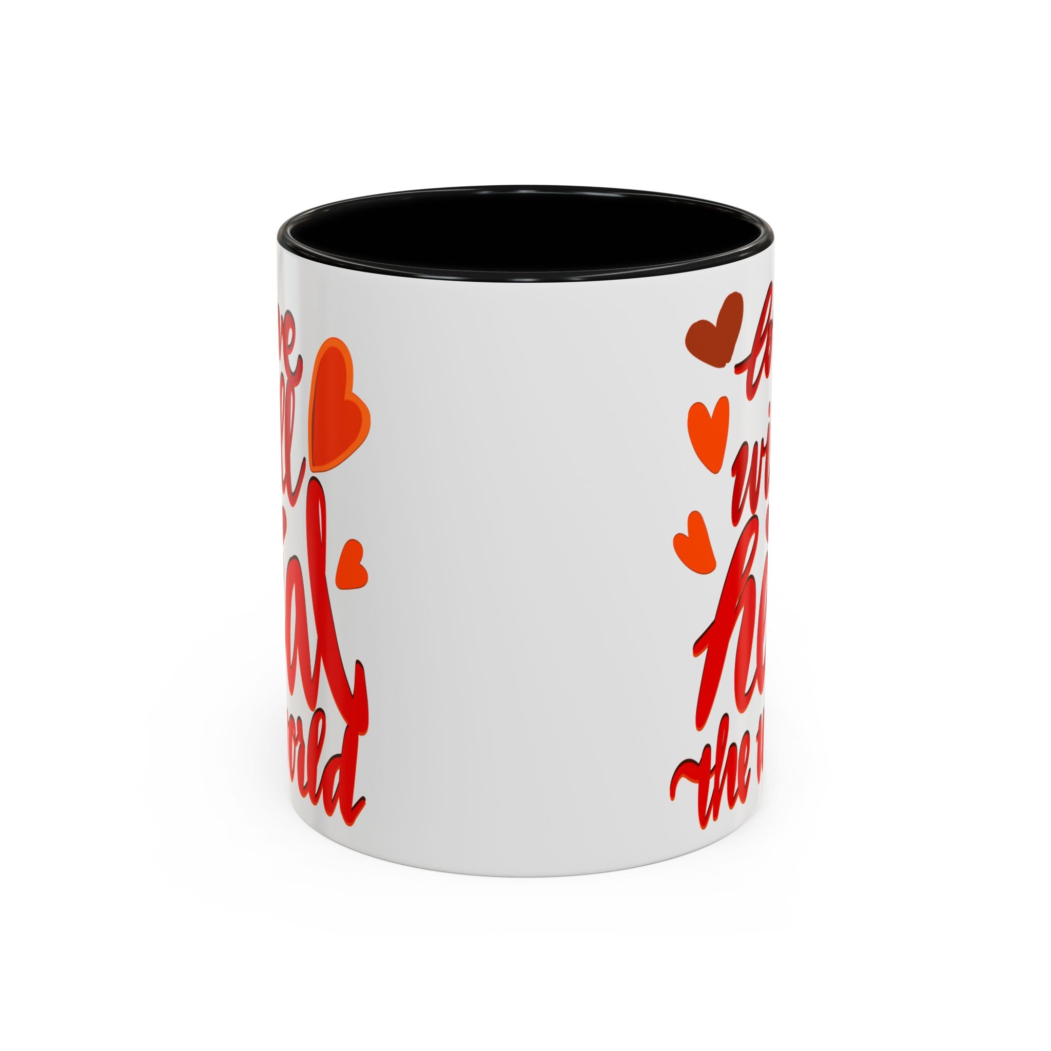LOVE WILL HEAL THE WORLD mug