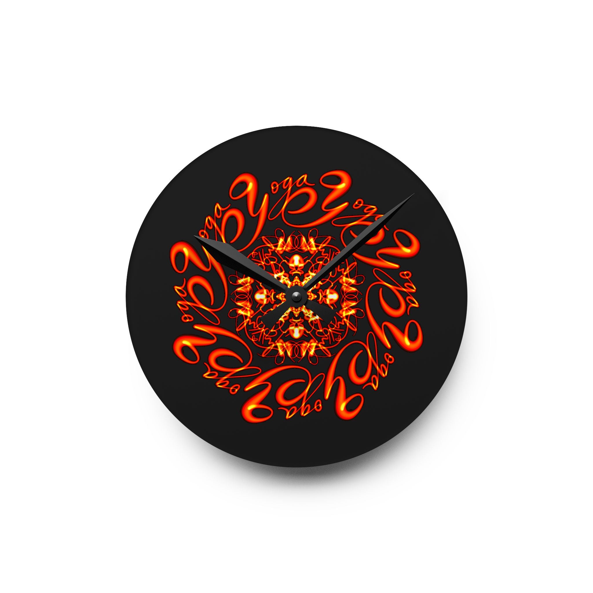 YOGA Acrylic Wall Clock