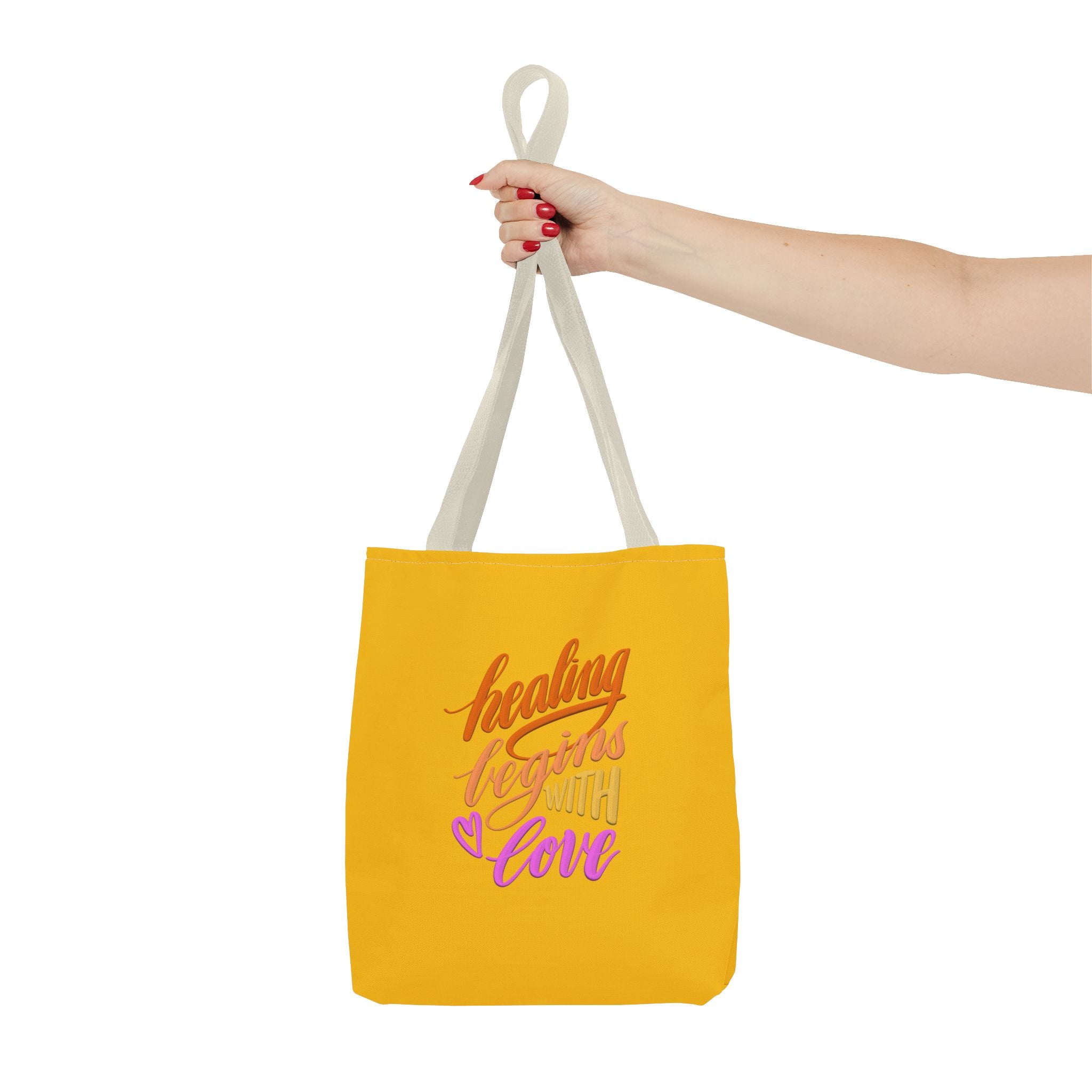 HEALING BEGINS WITH LOVE Tote Bag