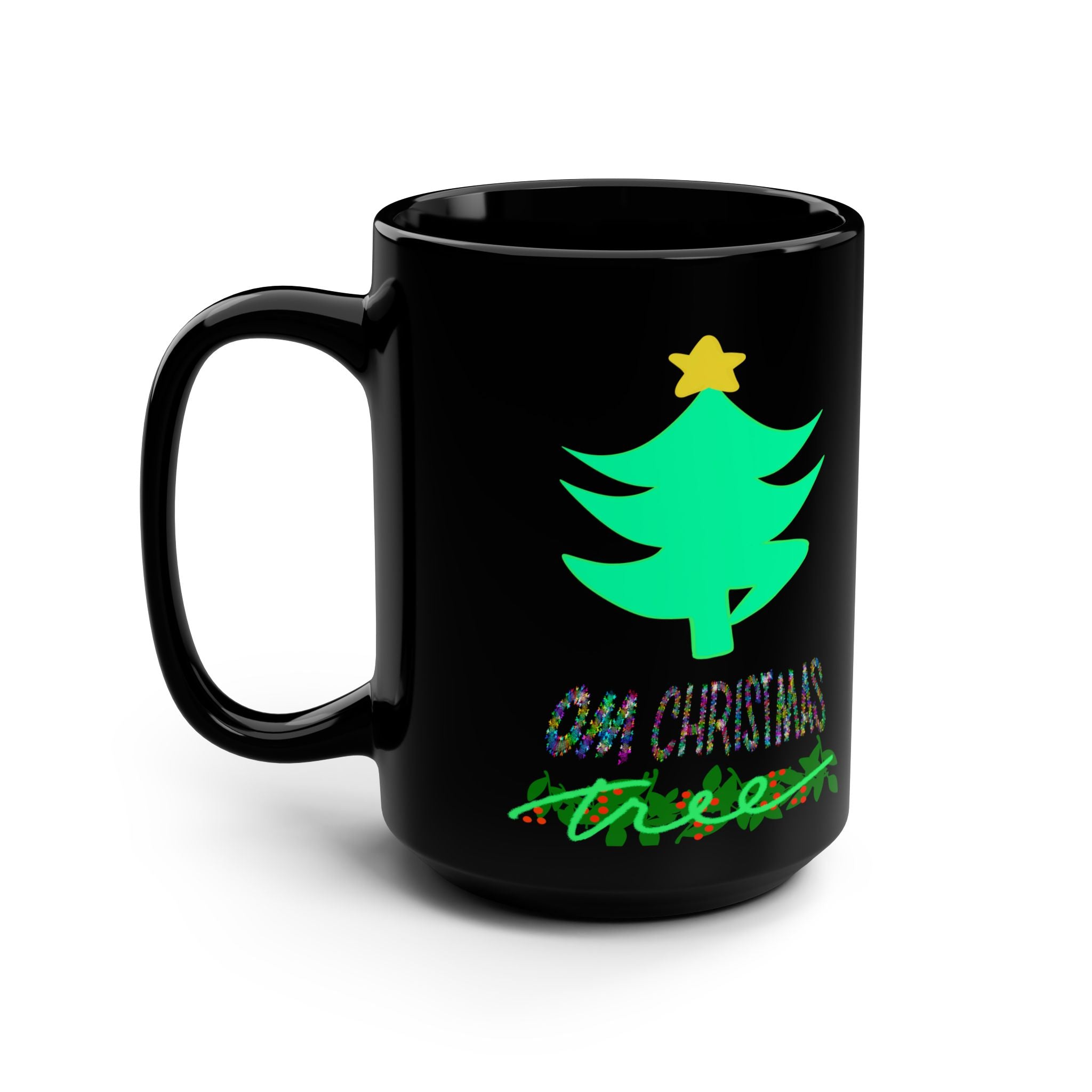 OM CHRISTMAS TREE Mug, 15oz