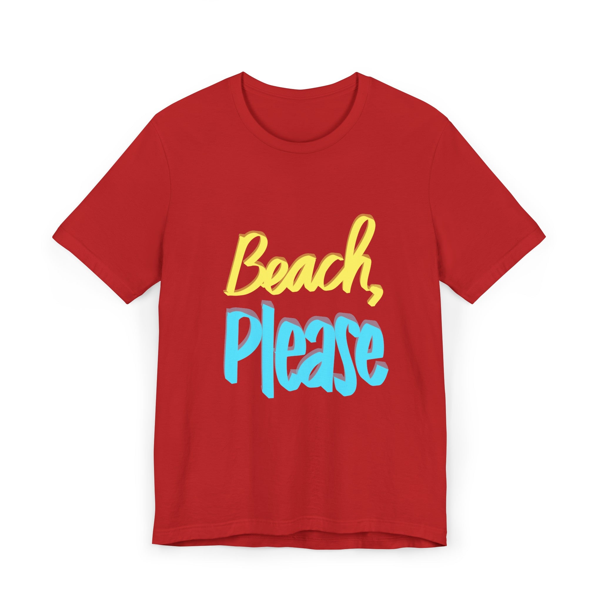 BEACH, PLEASE Unisex Jersey Short Sleeve Tee