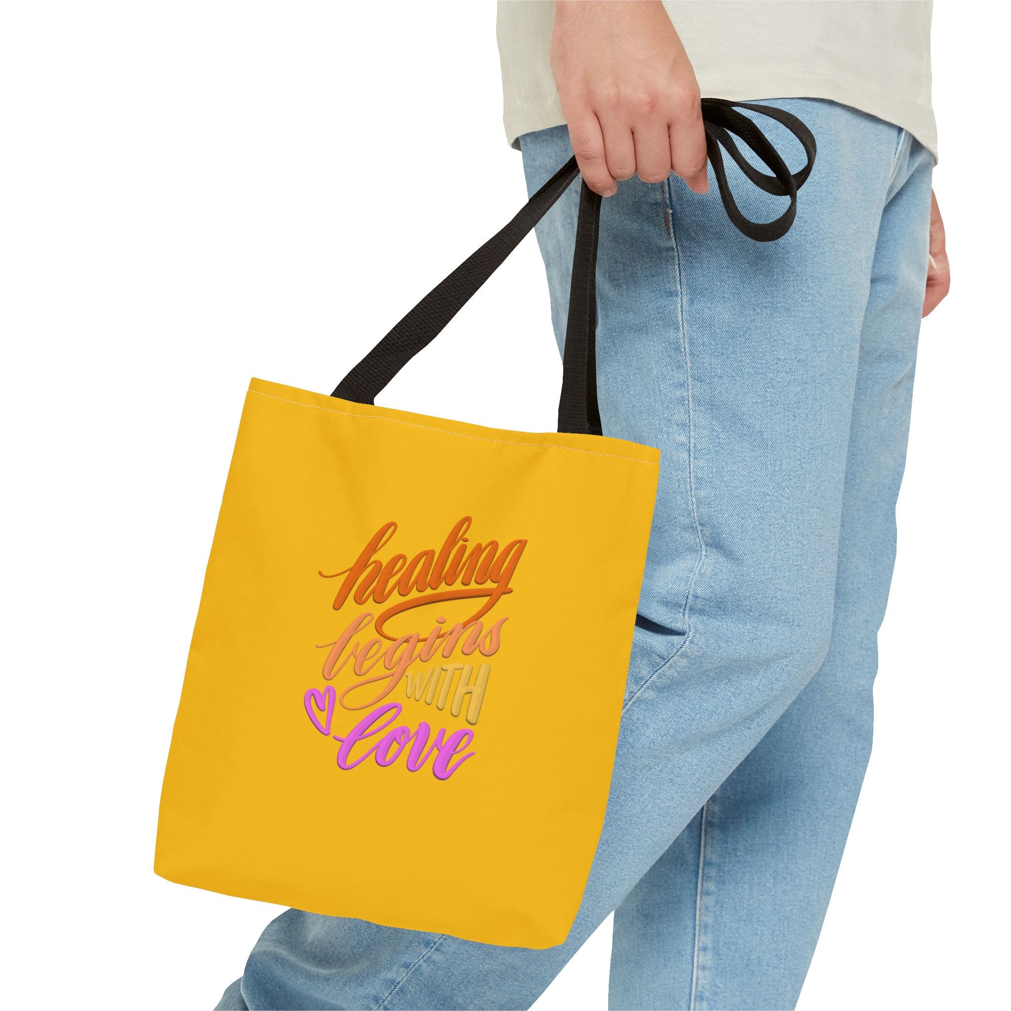 HEALING BEGINS WITH LOVE Tote Bag