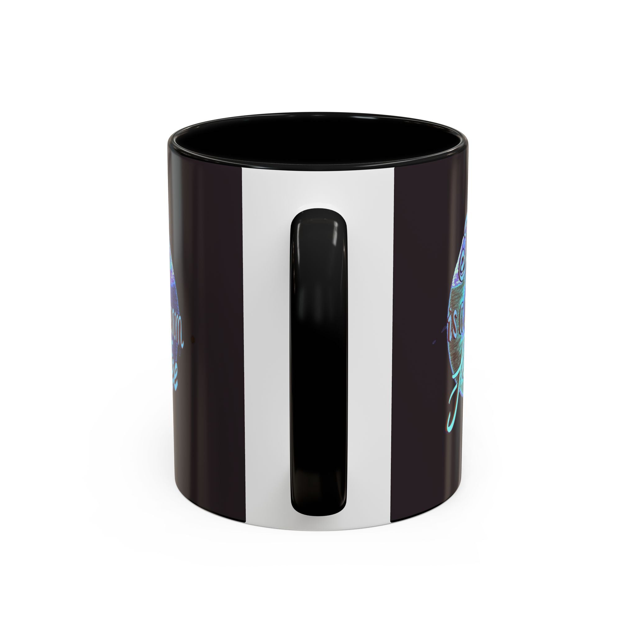 YAWN IS A SILENT SCREAM Accent Coffee Mug (11 oz)