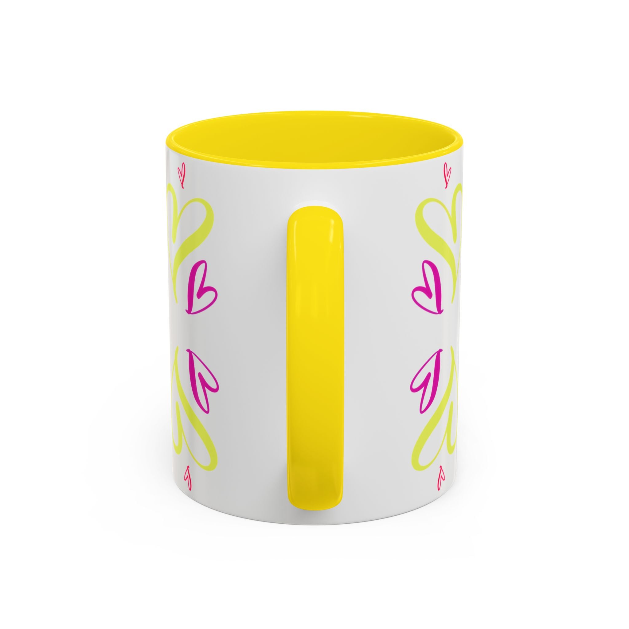 Colorful Heart Accent Coffee Mug | Perfect Gift for Valentine’s Day, Birthdays, Love Notes, and Cozy Mornings
