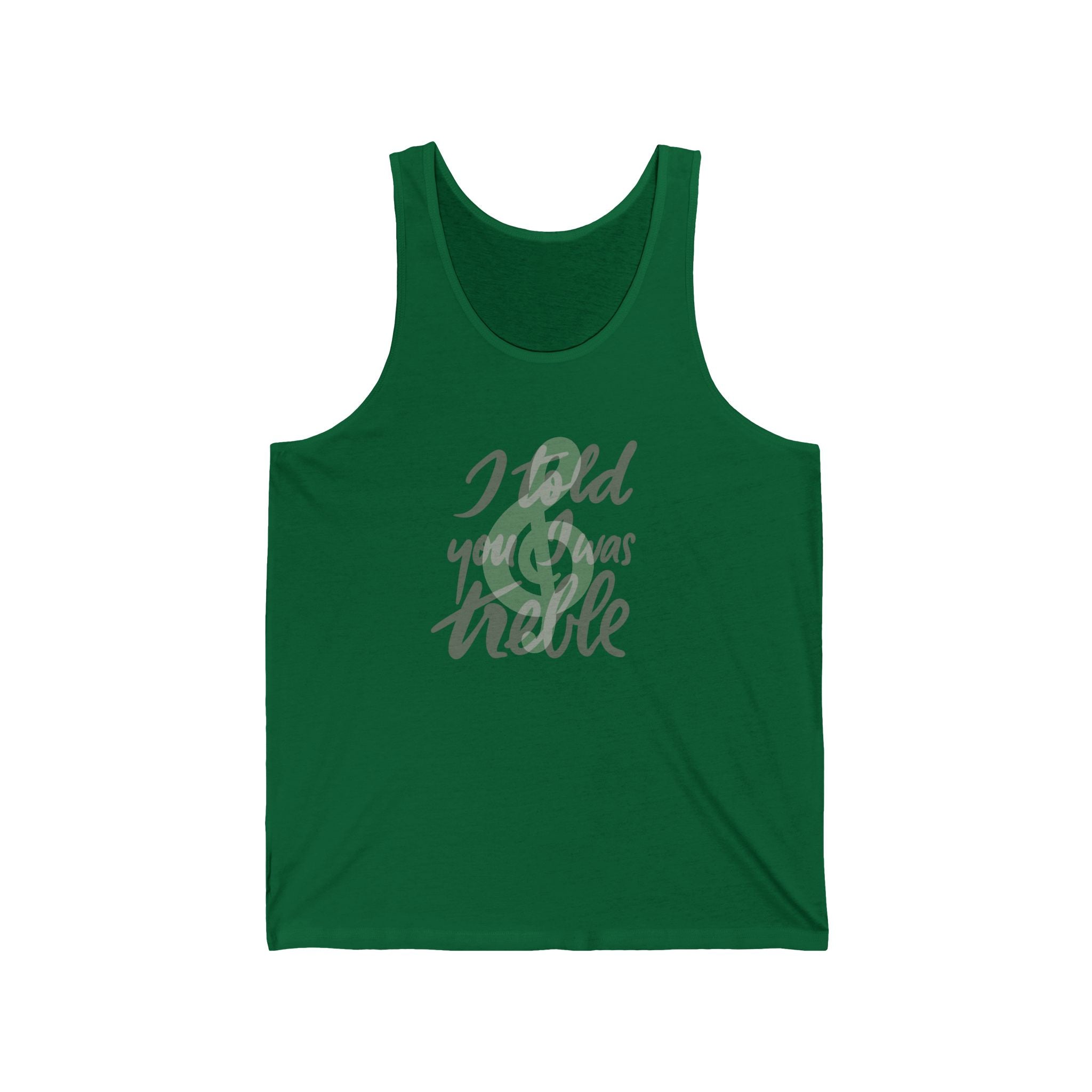 Casual Unisex Jersey Tank - "I Told You I Was Trouble" Graphic Tee