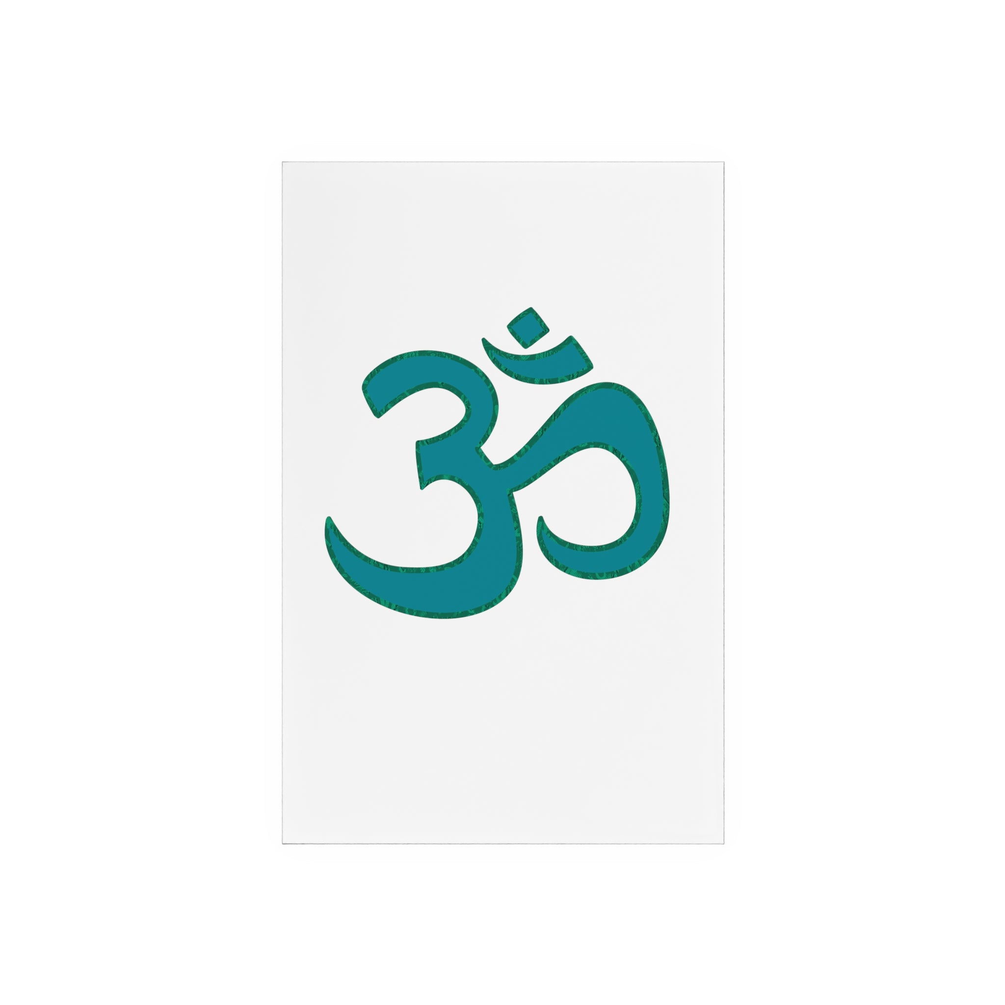 Inspirational Acrylic OM Sign with Wooden Stand - Spiritual Home Decor