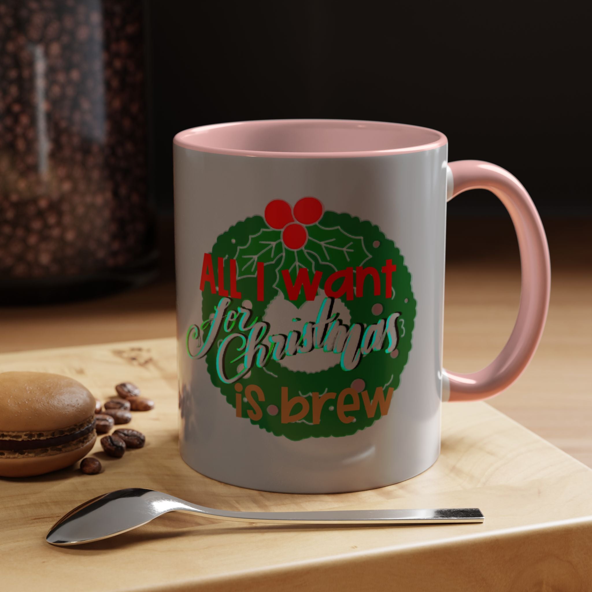 ALL I WANT FOR CHRISTMAS Accent Coffee Mug (11 oz)