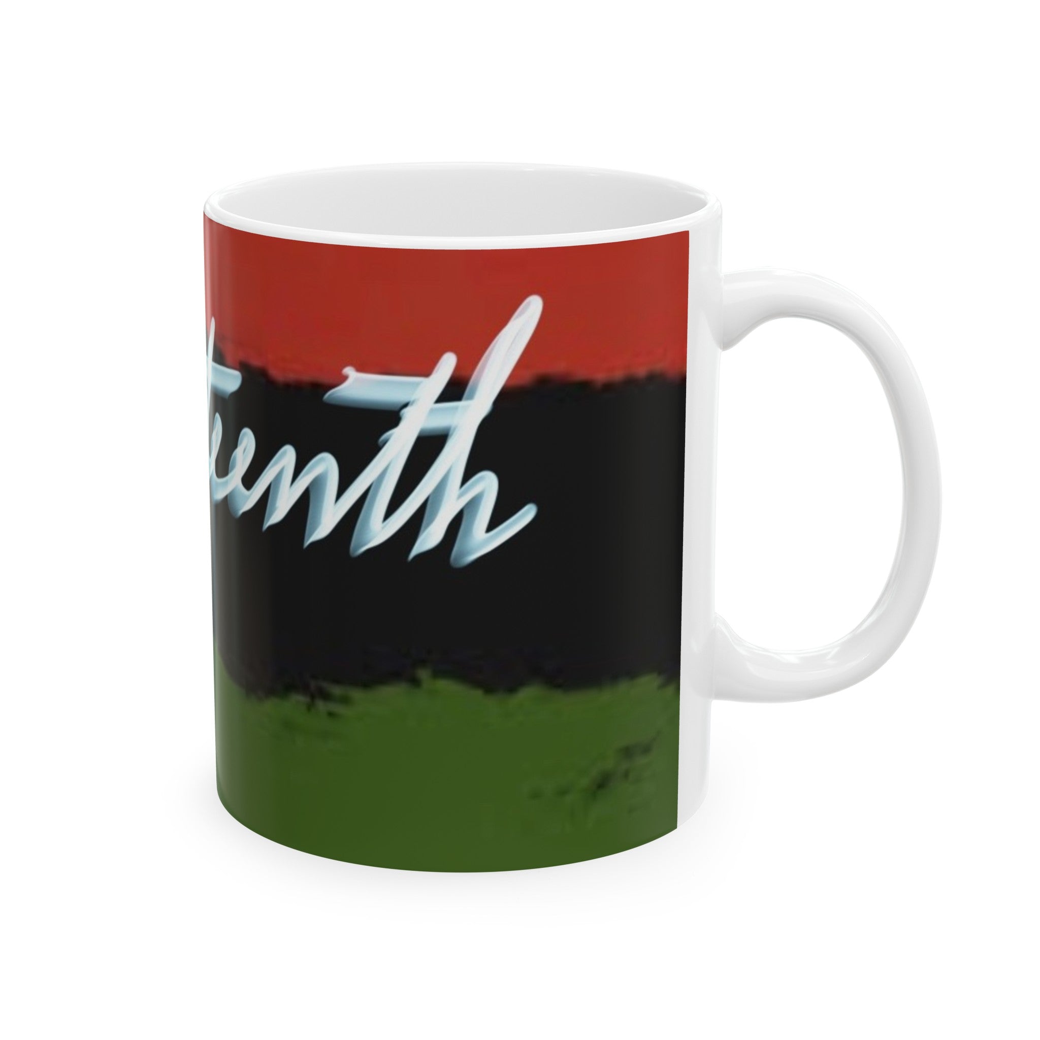 JUNETEENTH Ceramic Mug, (11oz, 15oz)
