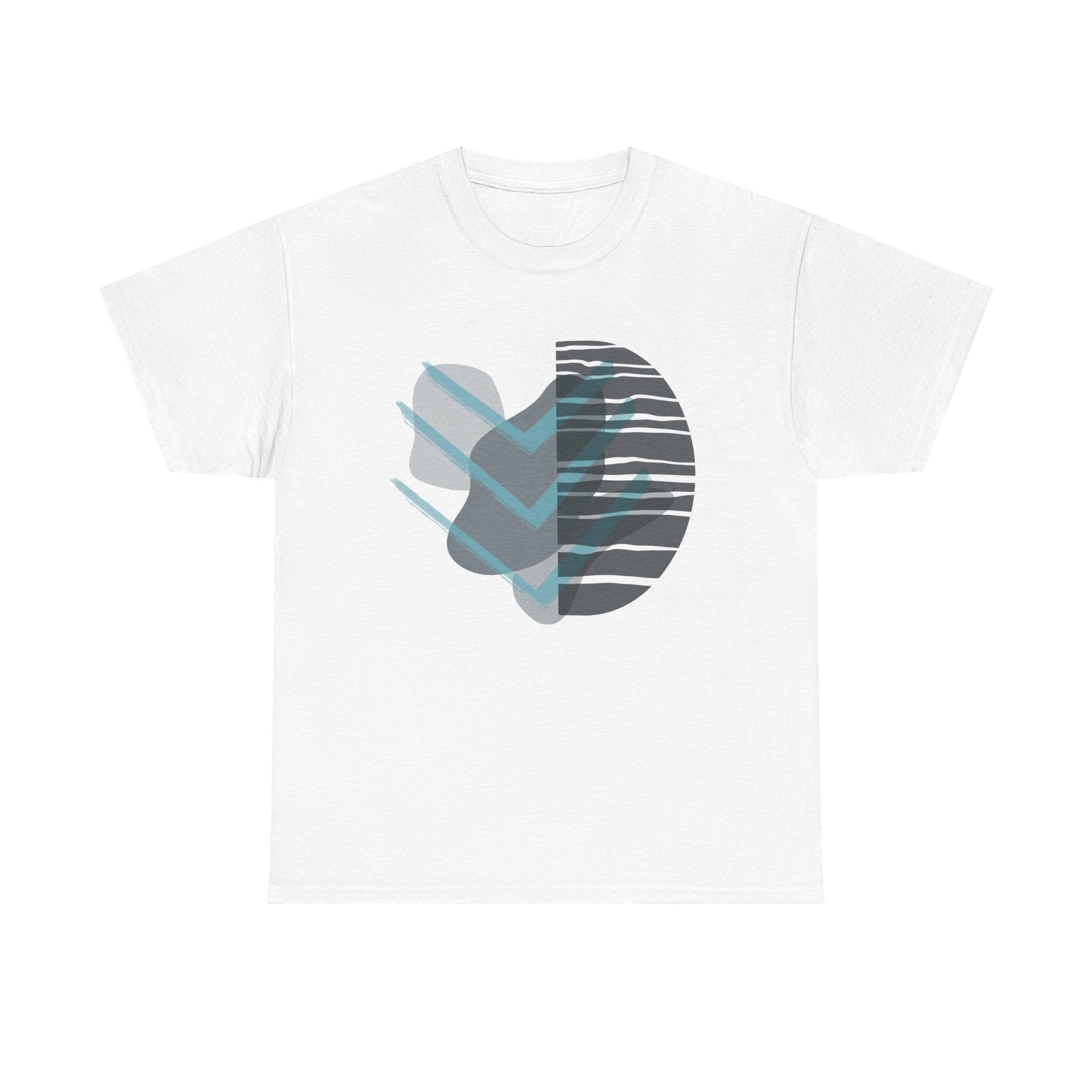 Stylish Unisex Heavy Cotton Tee with Abstract Design