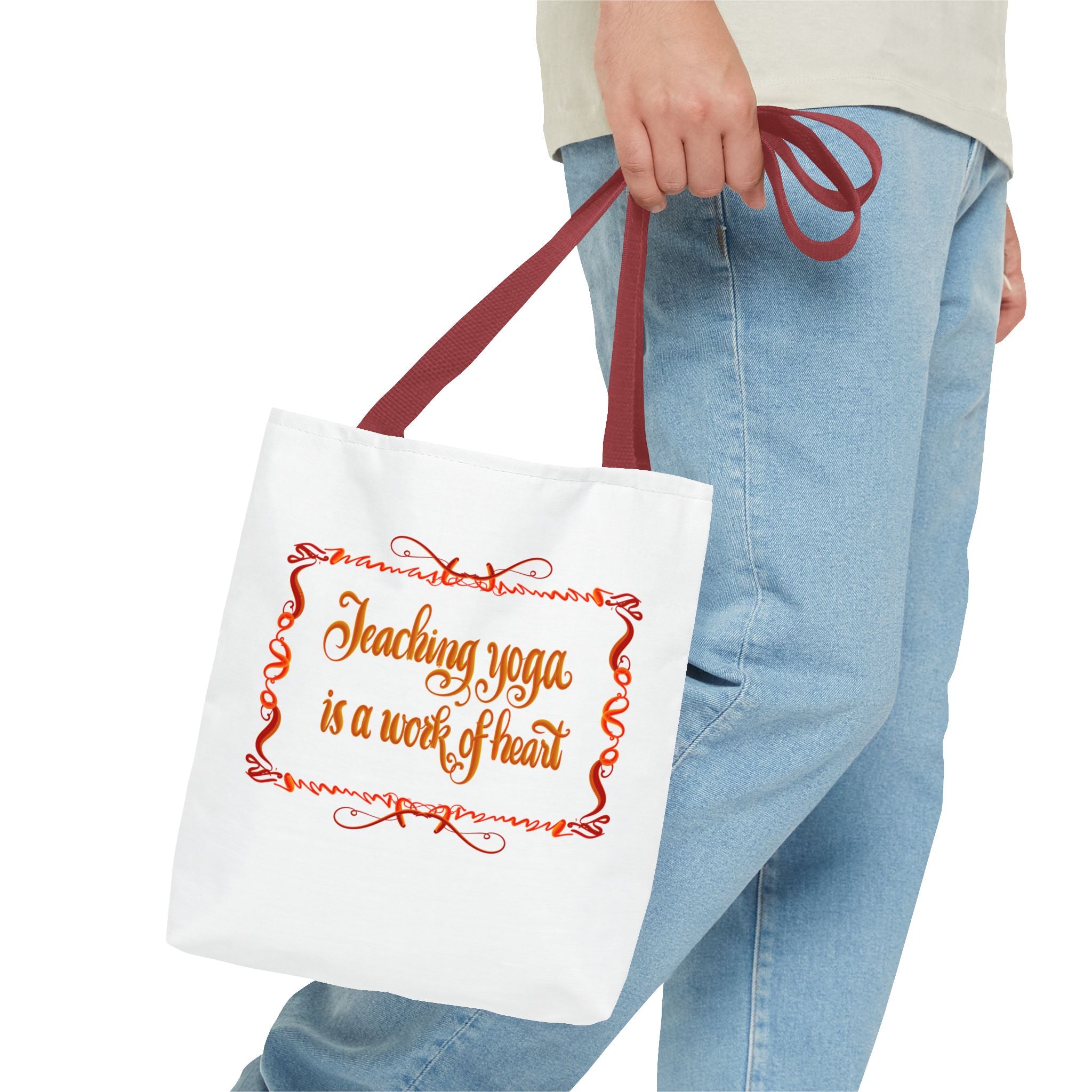 Yoga Teacher Tote Bag – "Teaching Yoga is a Work of Heart"
