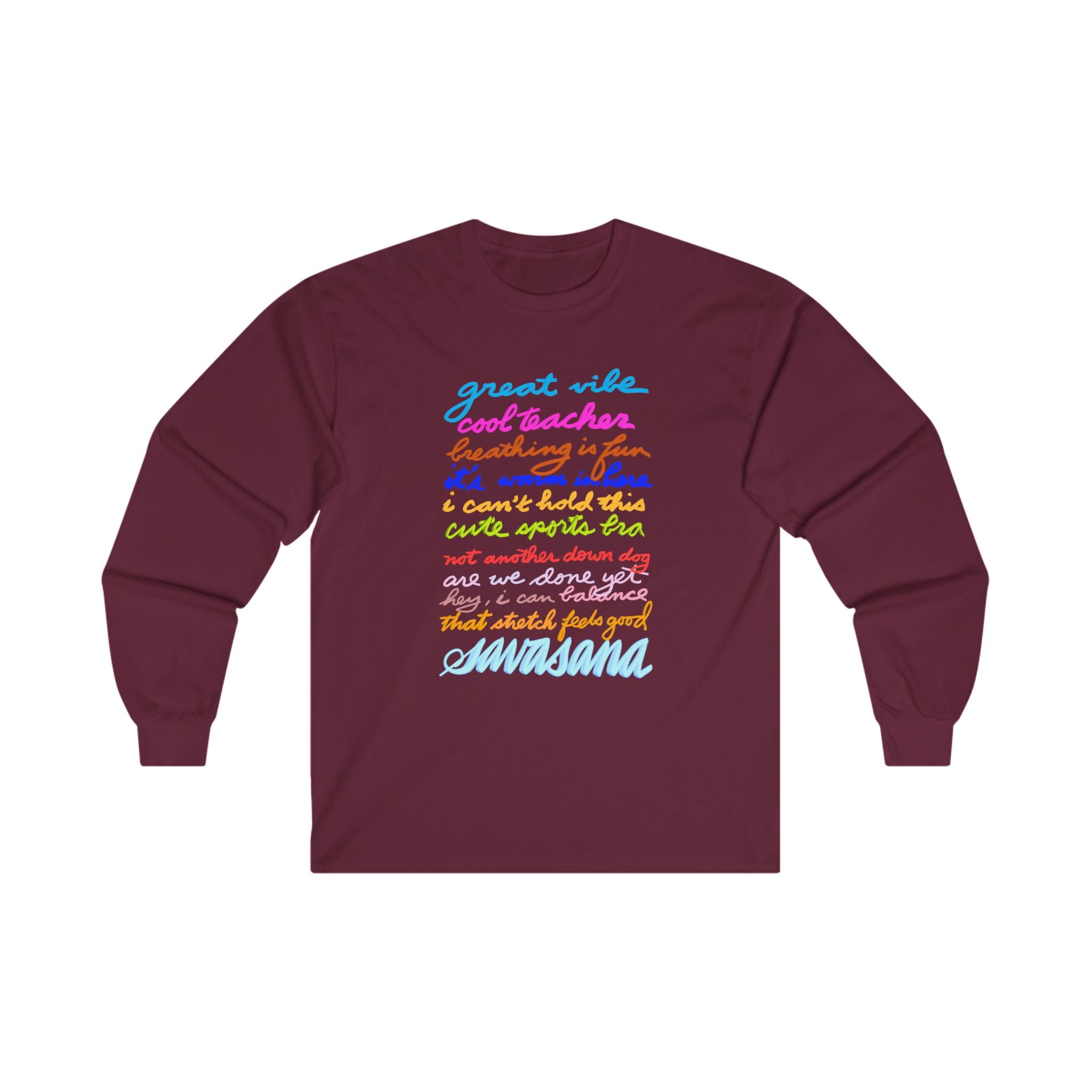 SCATTERED THOUGHTS YOGA Unisex Ultra Cotton Long Sleeve Tee