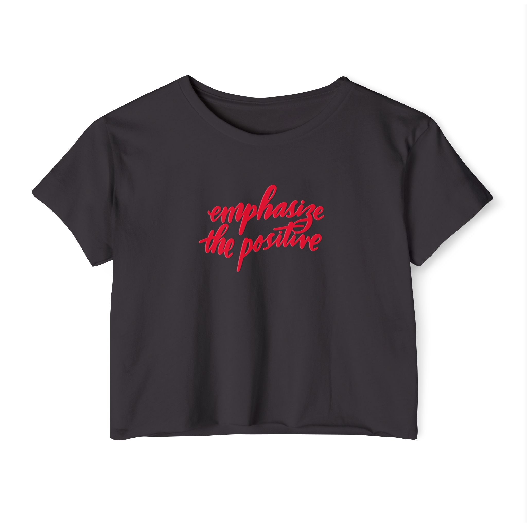 Emphasize the Positive Women's Festival Crop Top