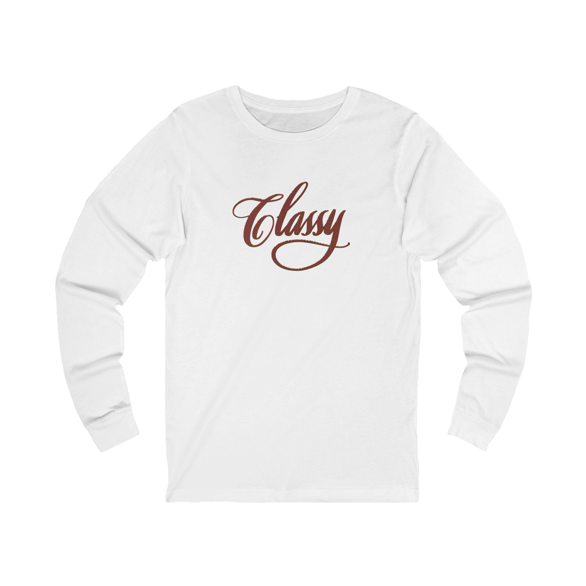 CLASSY LEOPARD LETTERING Long Sleeve Tee