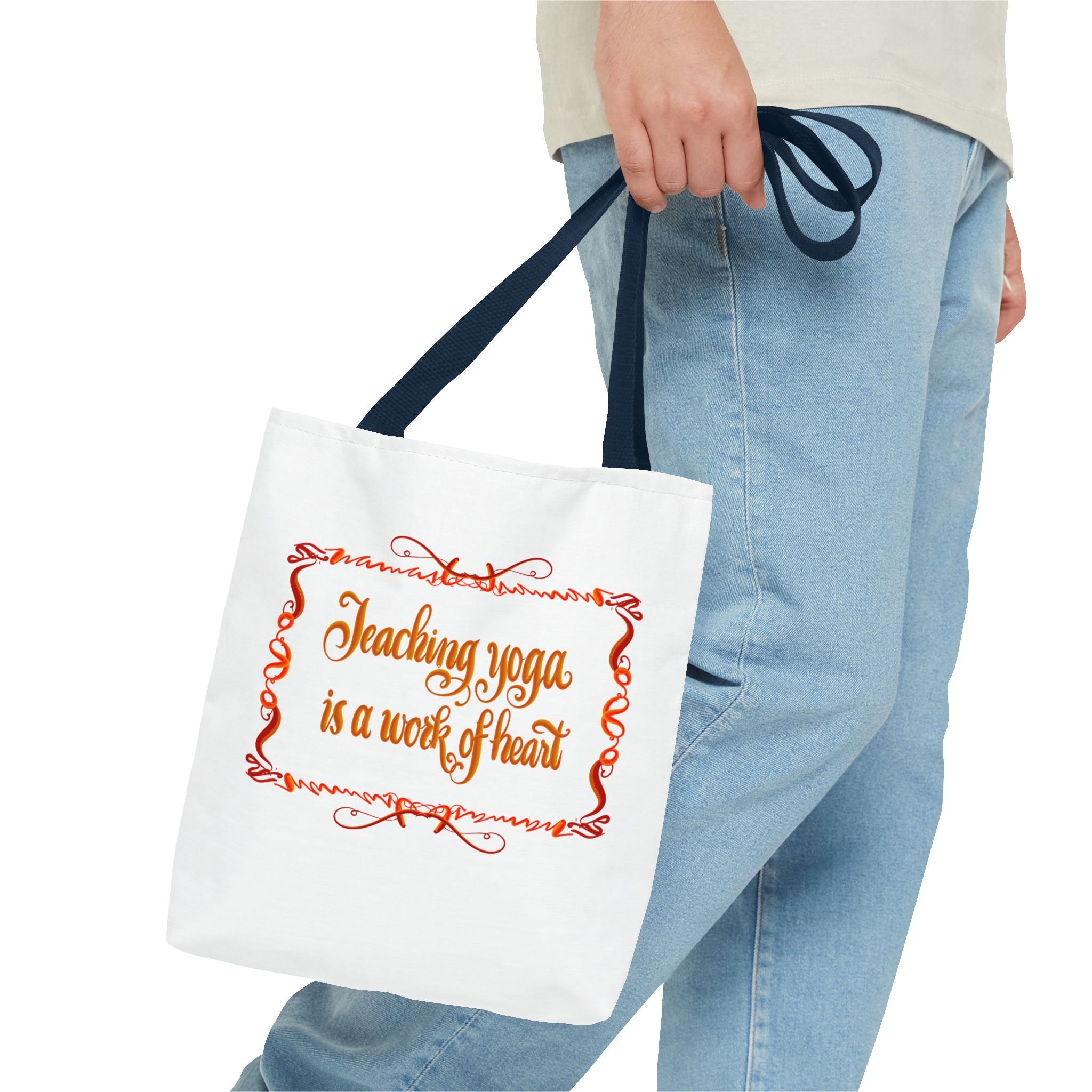Yoga Teacher Tote Bag – "Teaching Yoga is a Work of Heart"