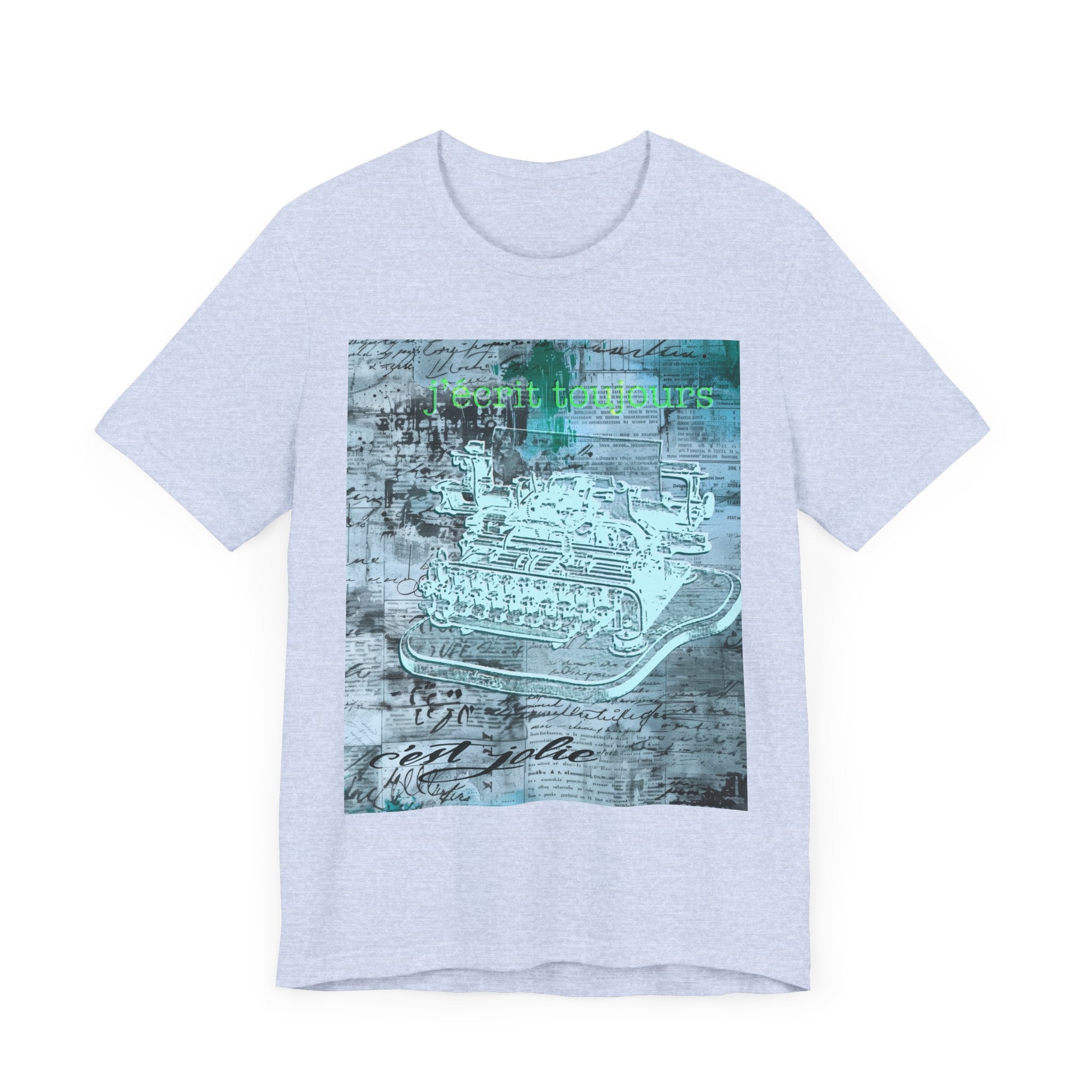 Vintage Typewriter Unisex Short Sleeve Tee - Perfect for Writers & Retro Lovers