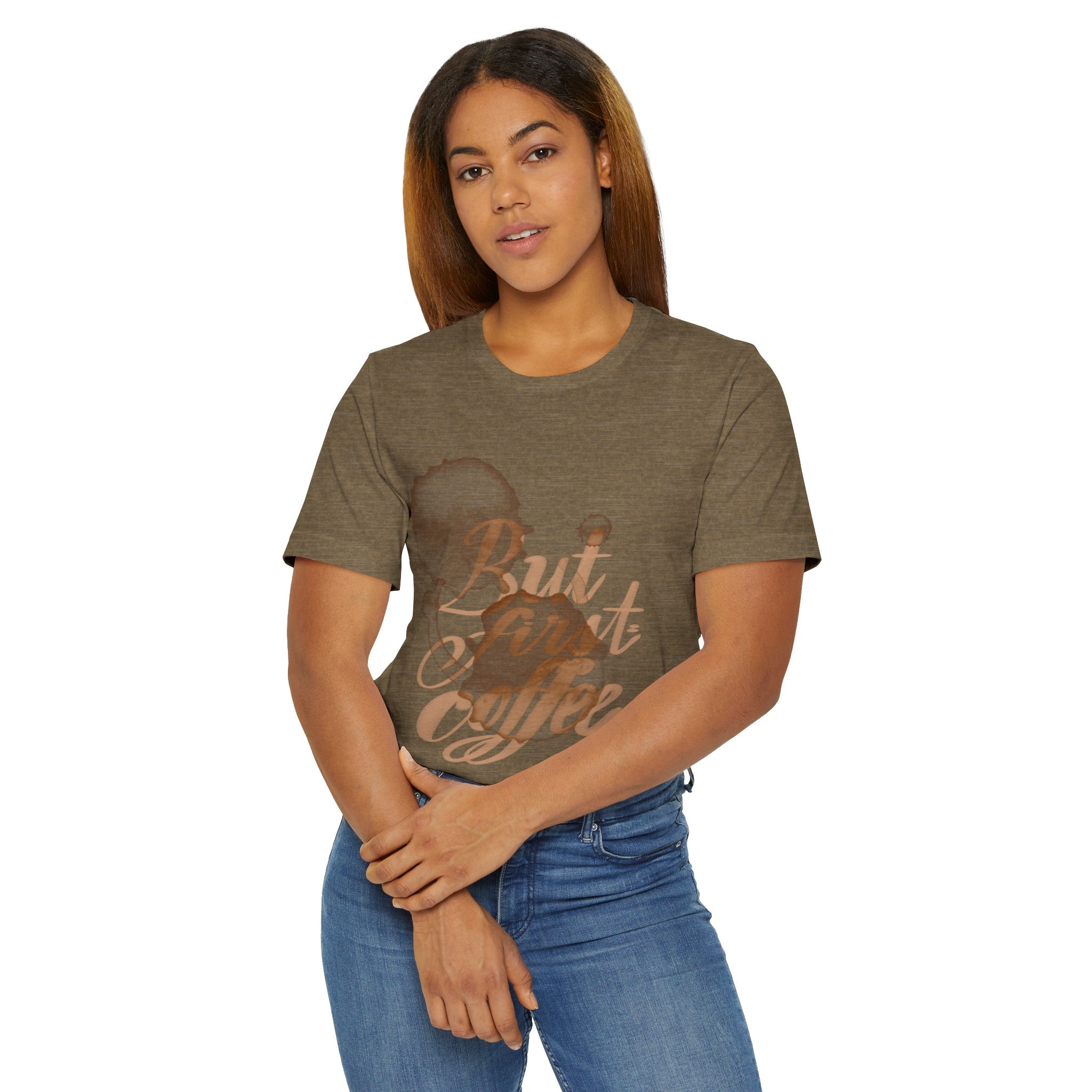 BUT FIRST Unisex Jersey T-Shirt