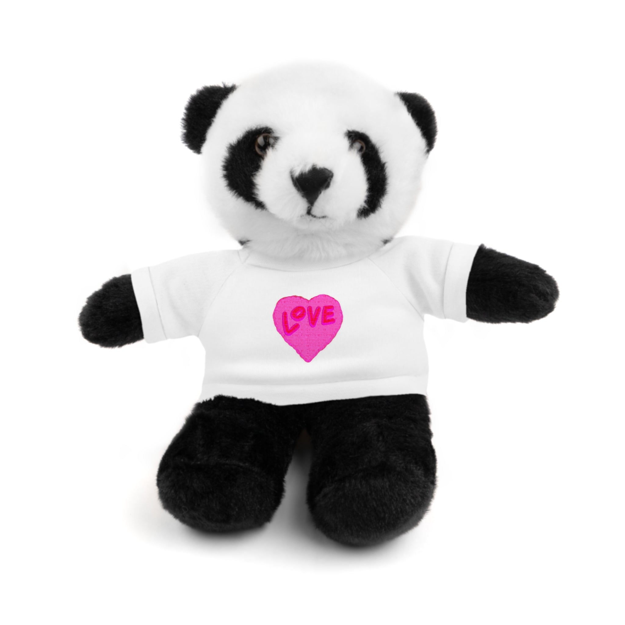Love Bear Stuffed Animal in Custom Tee - Perfect Gift for Kids and Occasions
