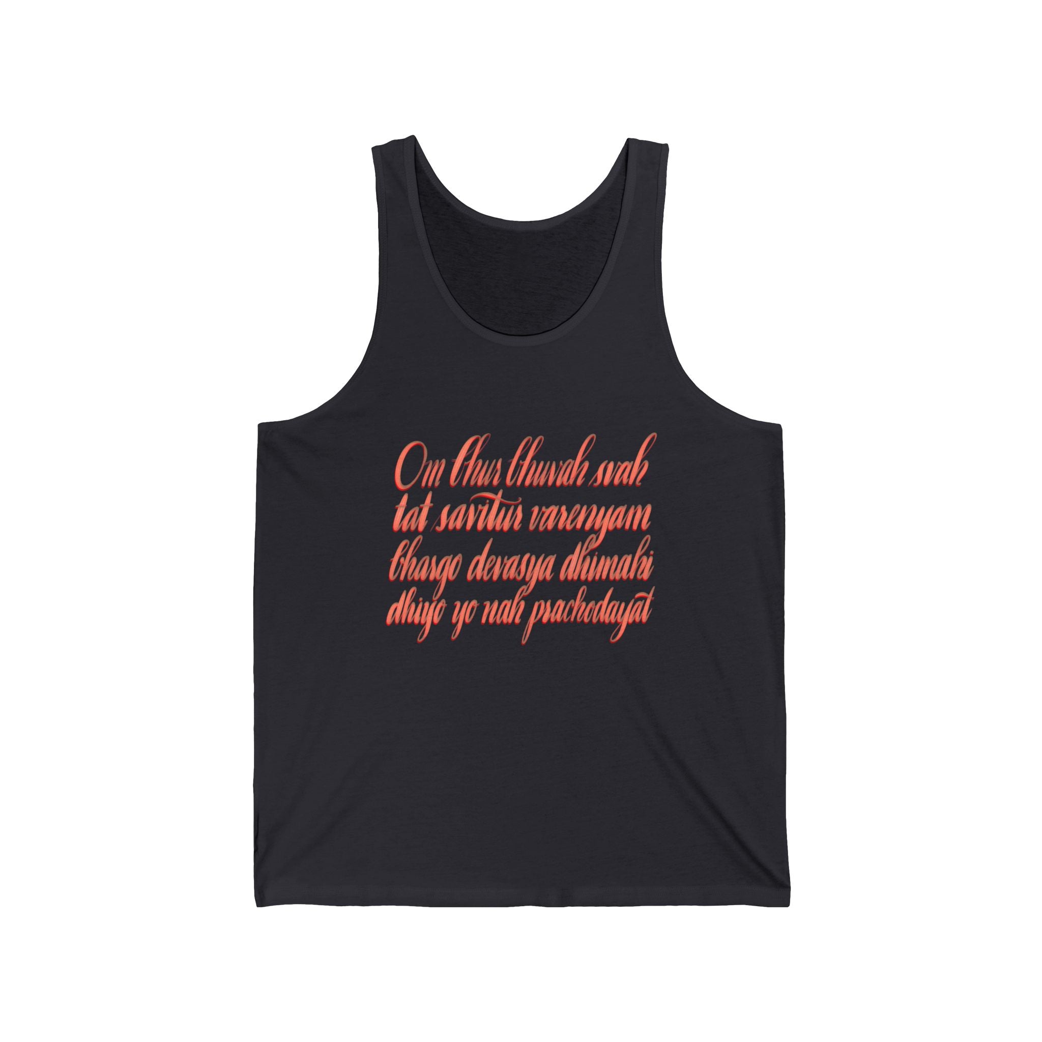 Inspirational Unisex Jersey Tank Top - Spiritual Quote Design