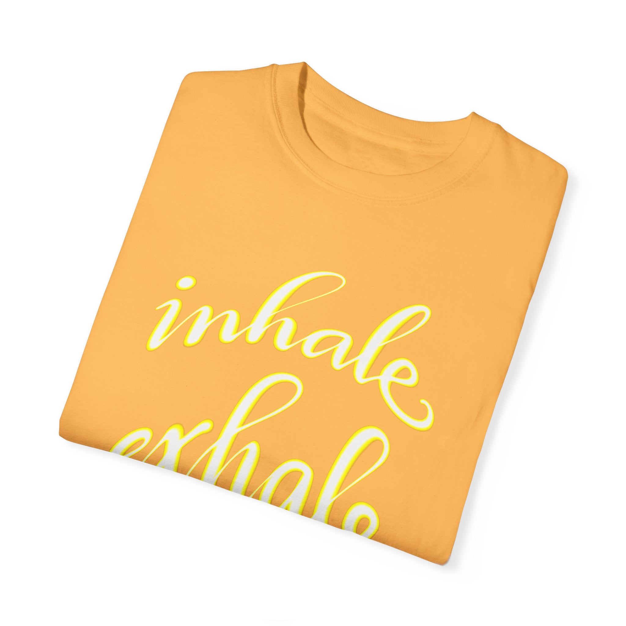 INHALE EXHALE Unisex Garment-Dyed T-shirt