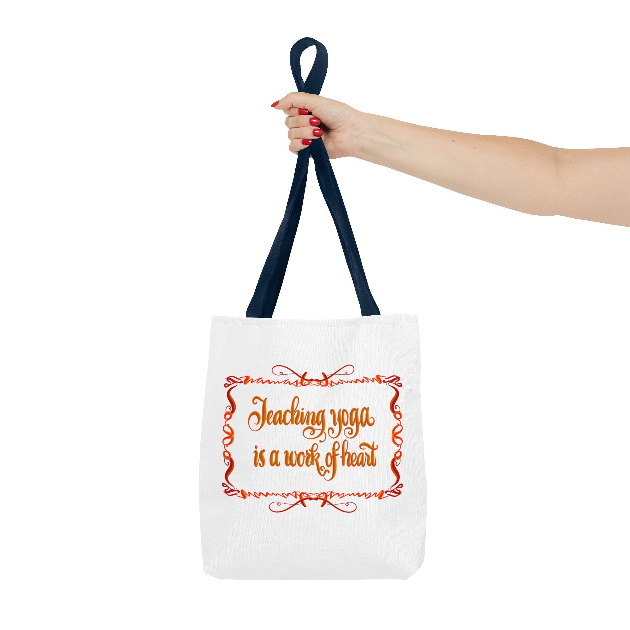 Yoga Teacher Tote Bag – "Teaching Yoga is a Work of Heart"