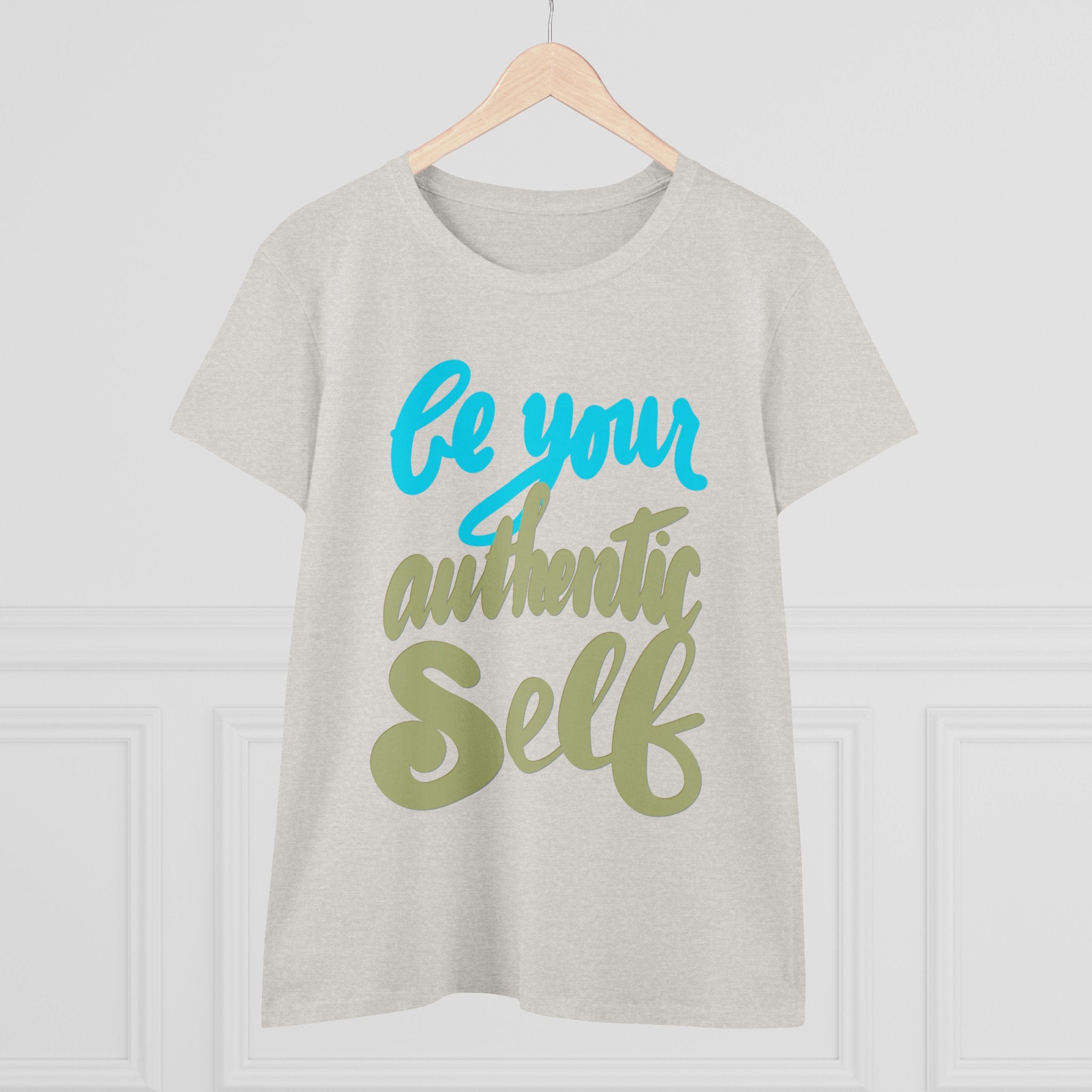 BE YOUR AUTHENTIC SELF Women's Midweight Cotton Tee