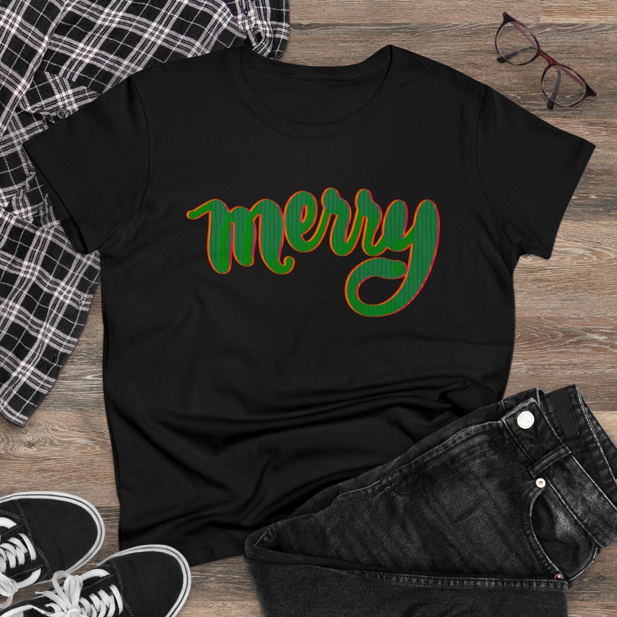 MERRY Women's Midweight Cotton Tee
