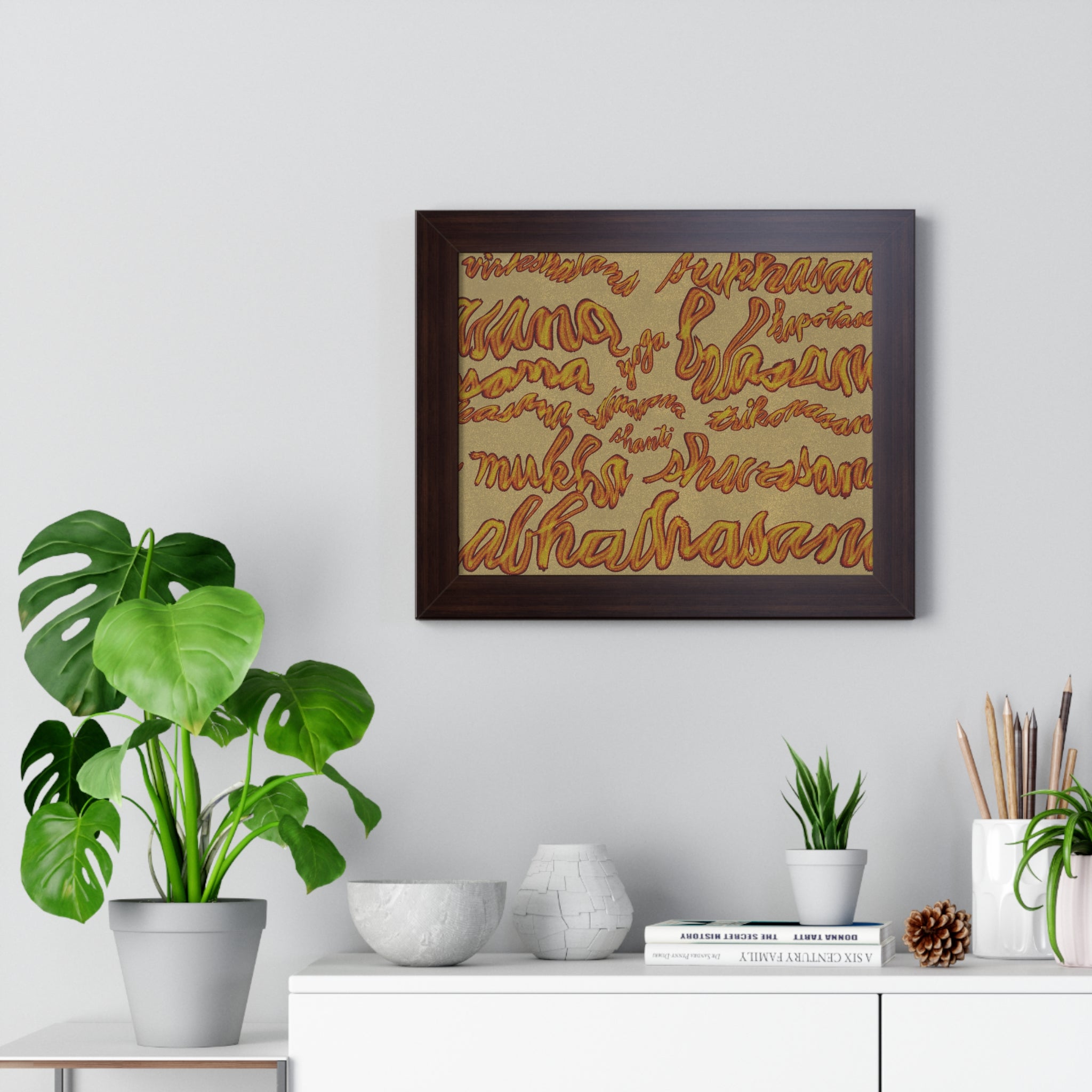 YOGA Framed Horizontal Poster