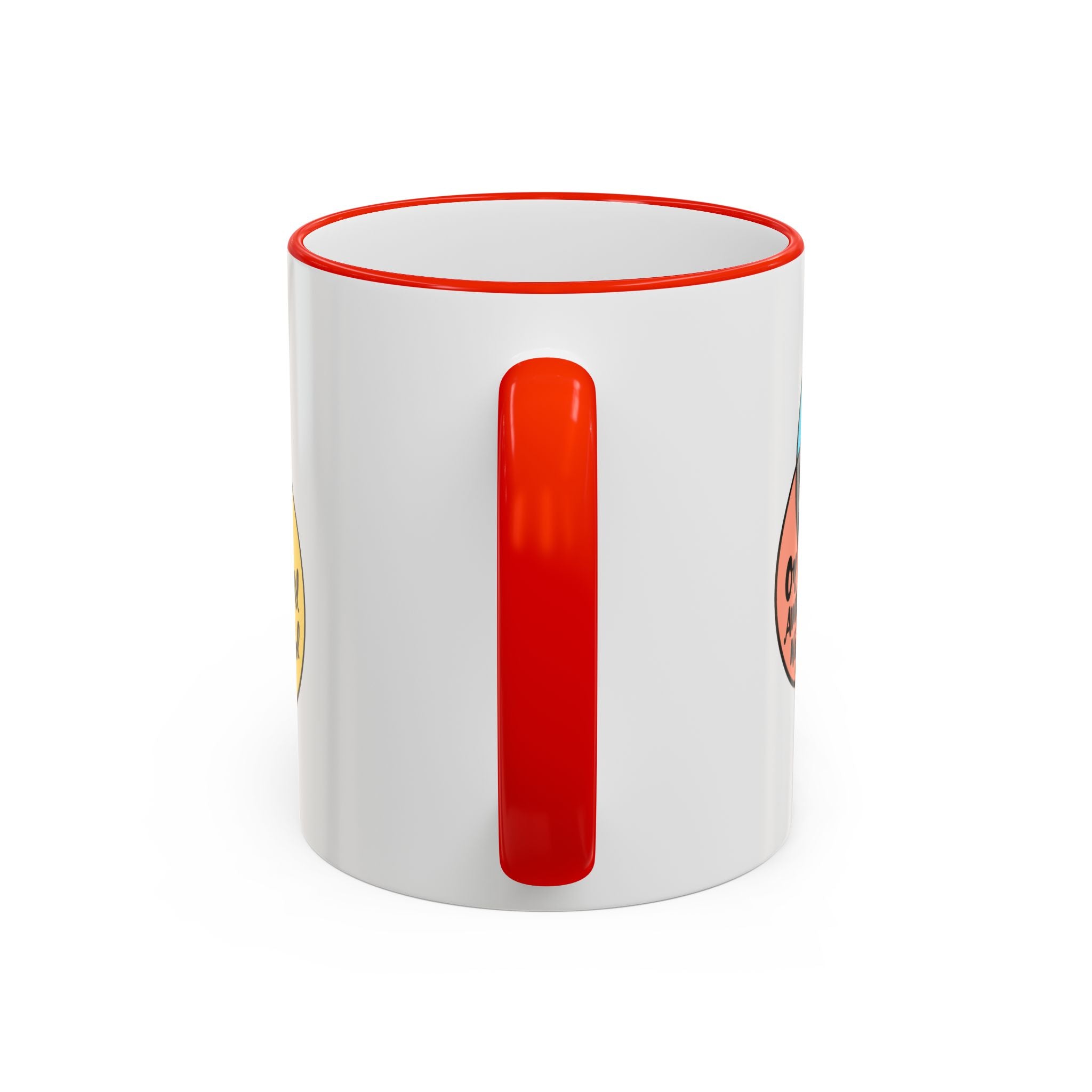 Yin Yoga Venn diagram Accent Rim & Handle Mug 11 oz