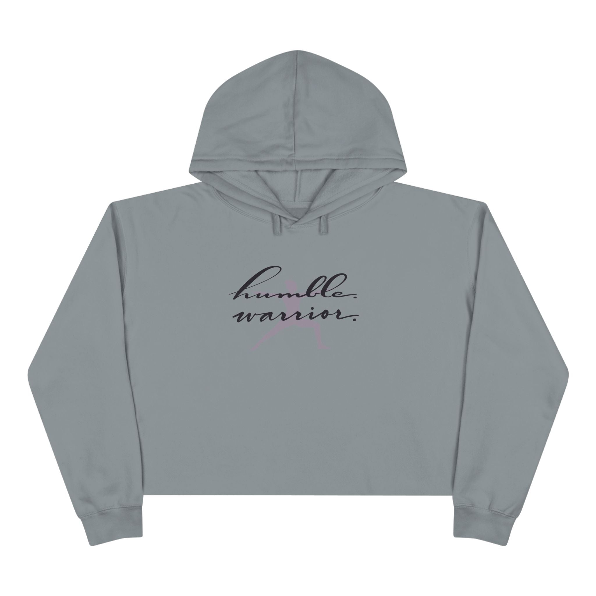 Humble Warrior Crop Hoodie - Motivational Fitness Apparel
