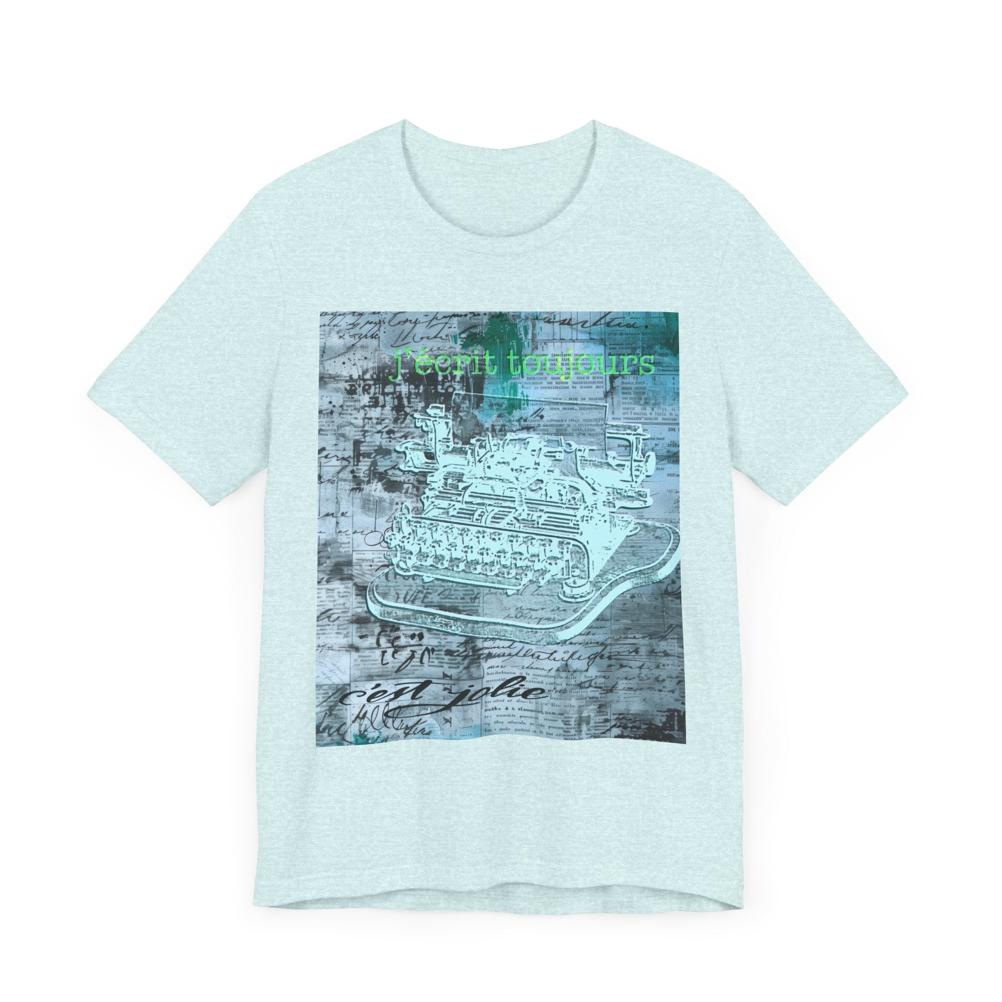 Vintage Typewriter Unisex Short Sleeve Tee - Perfect for Writers & Retro Lovers