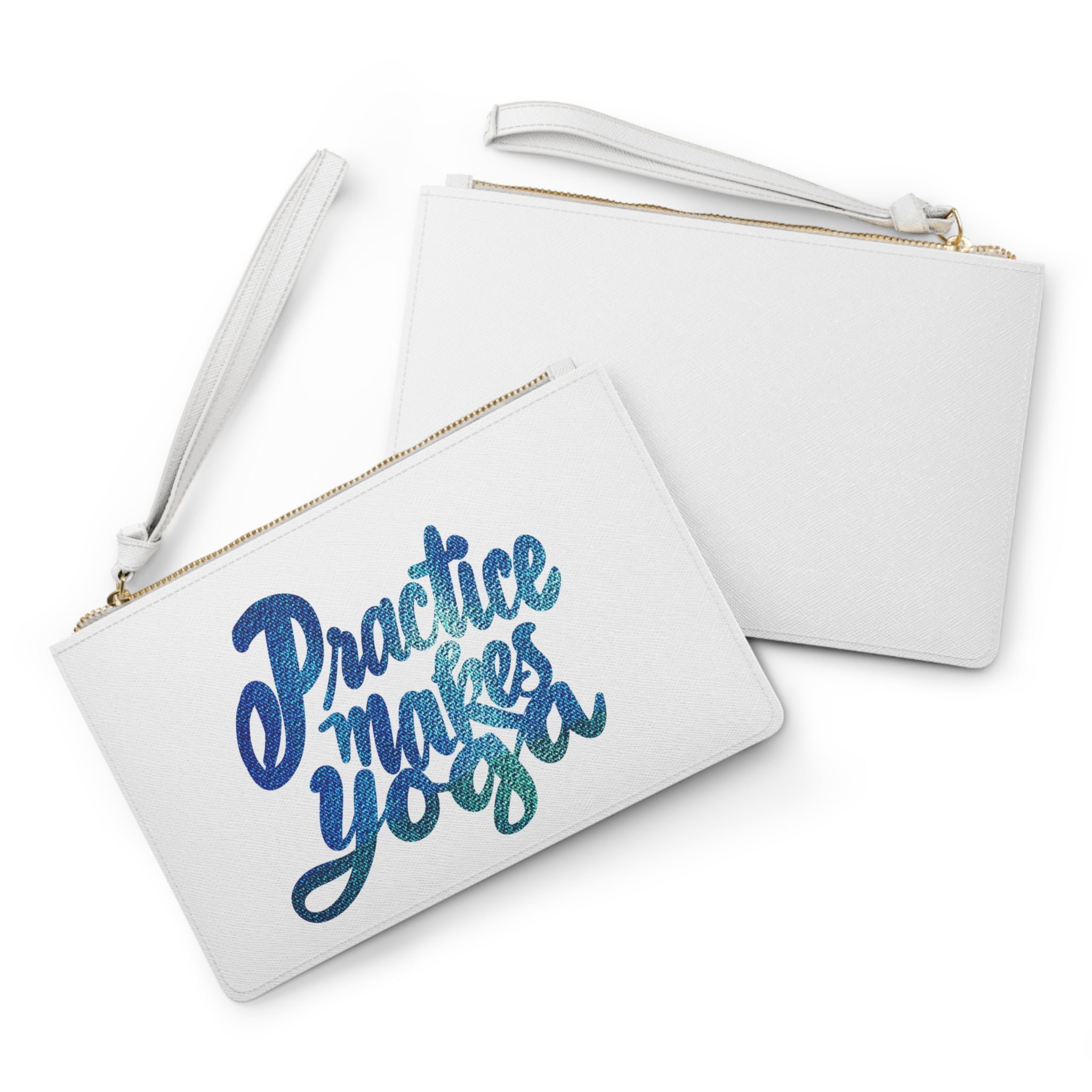 PRACTICE MAKES YOGA Clutch Bag