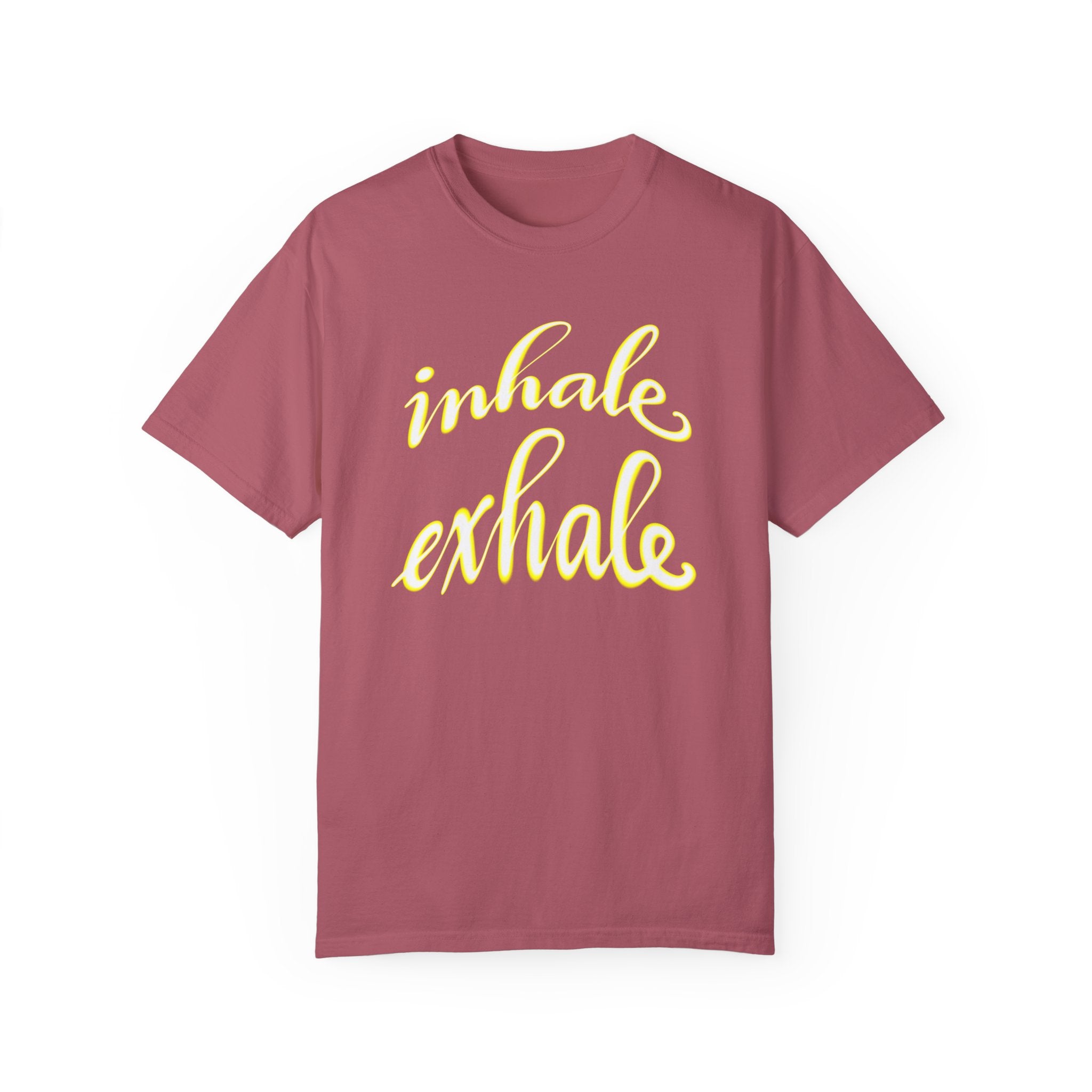 INHALE EXHALE Unisex Garment-Dyed T-shirt