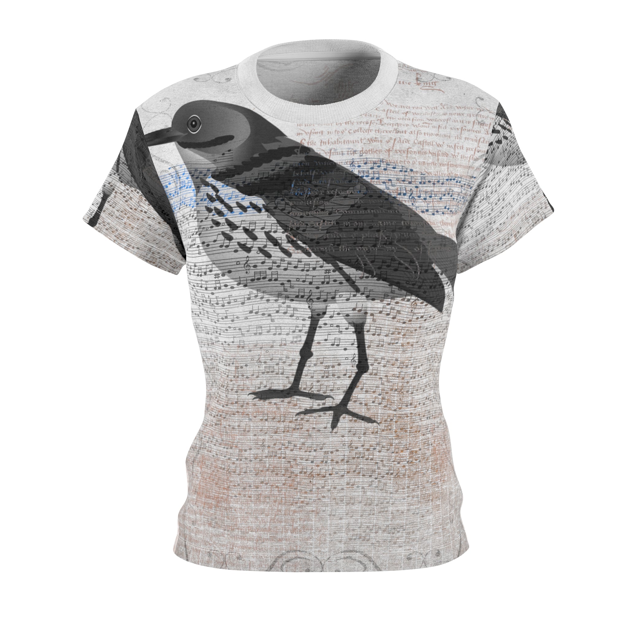 THE WRITTEN BIRD Women's Cut & Sew Tee (AOP)