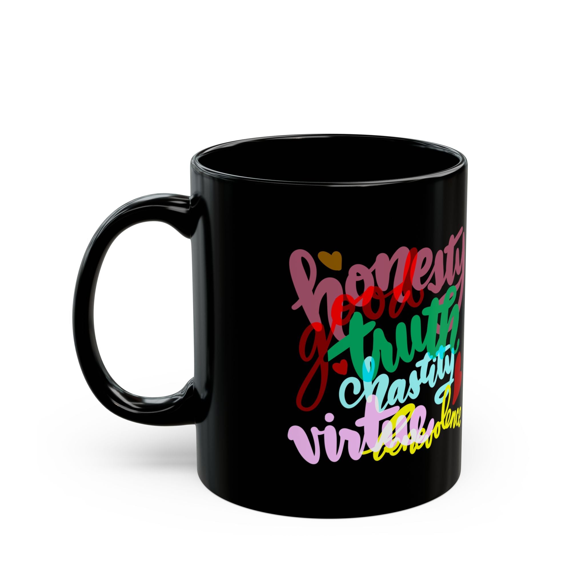 MORMON ARTICLE OF FAITH Black Mug (11oz)