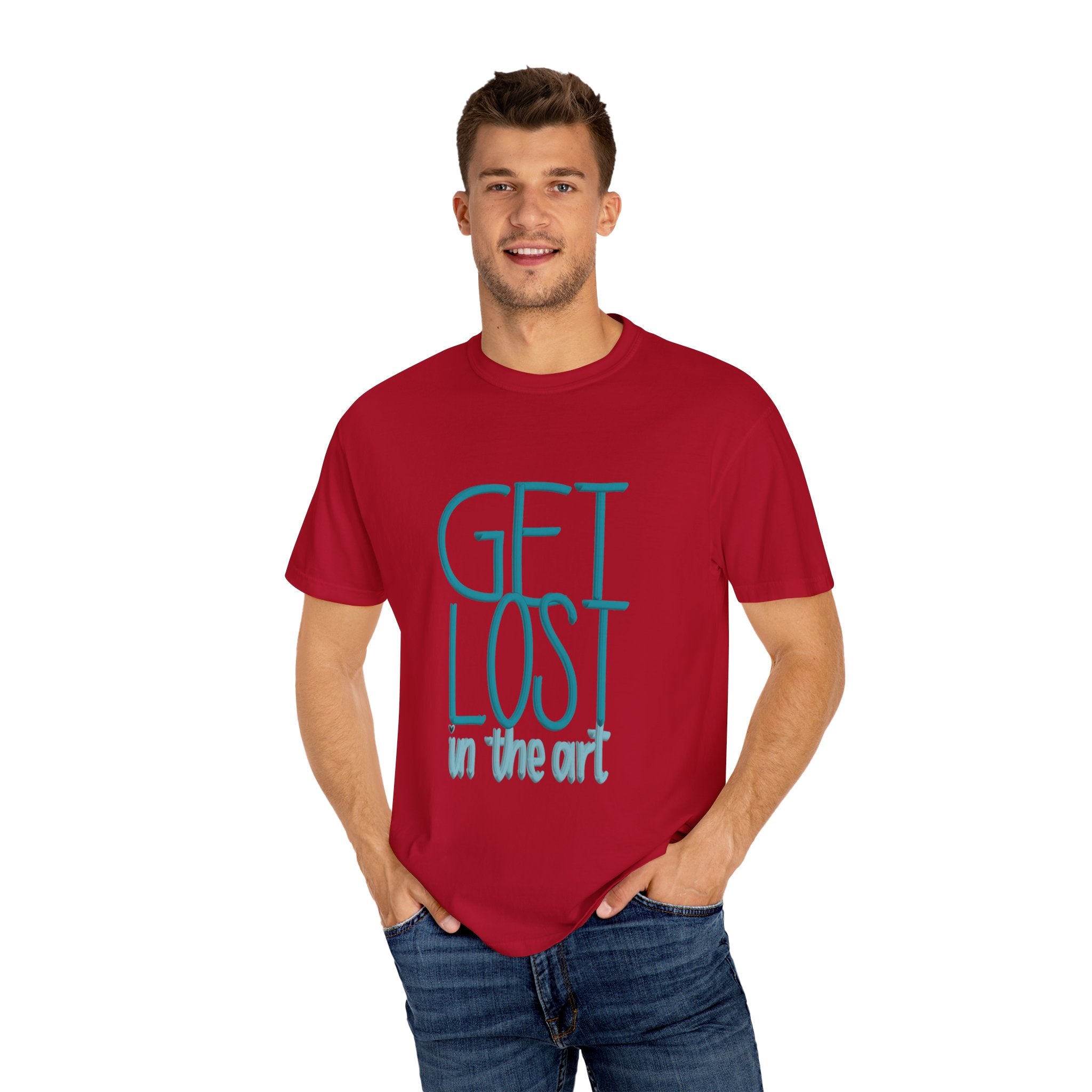 GET LOST Unisex Garment-Dyed T-shirt