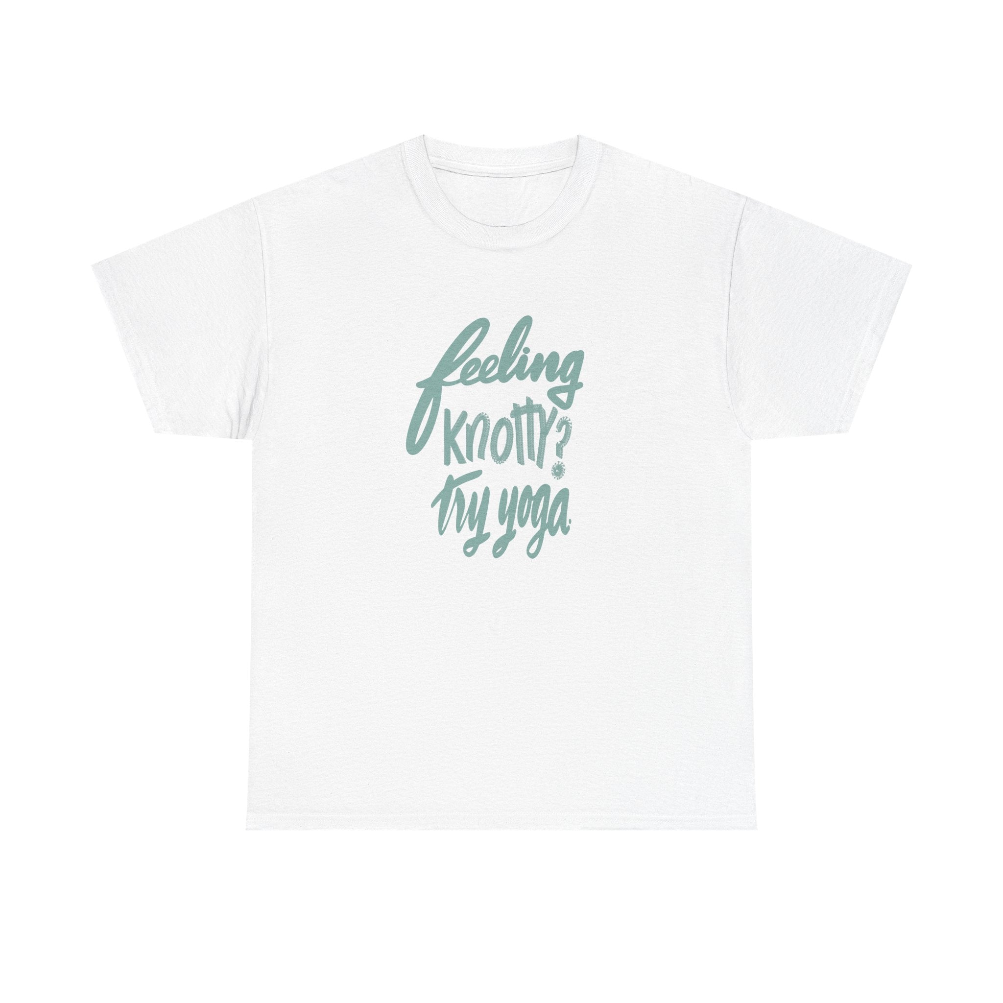 Feeling Knotty? Try Yoga Unisex Heavy Cotton Tee