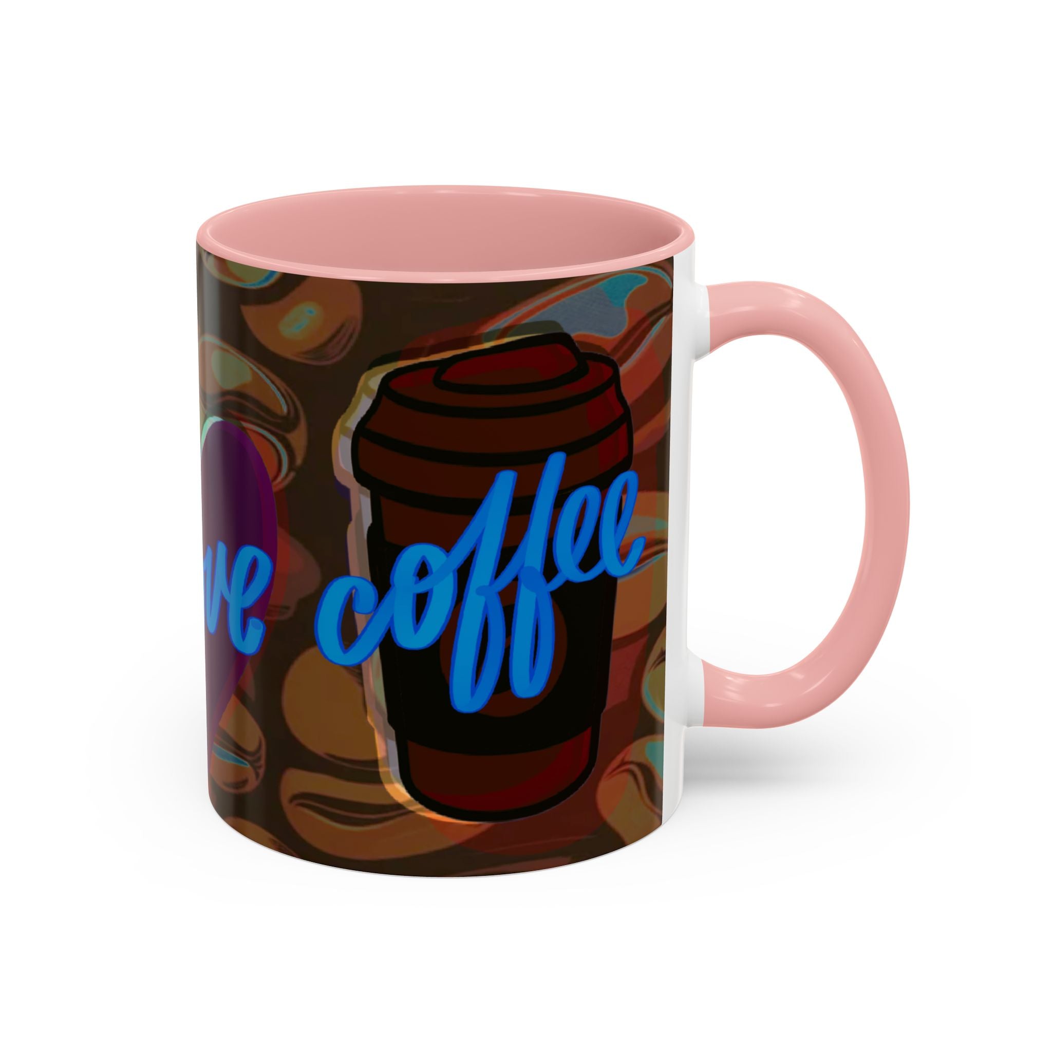 PEACE LOVE COFFEE Accent Coffee Mug (11 oz)