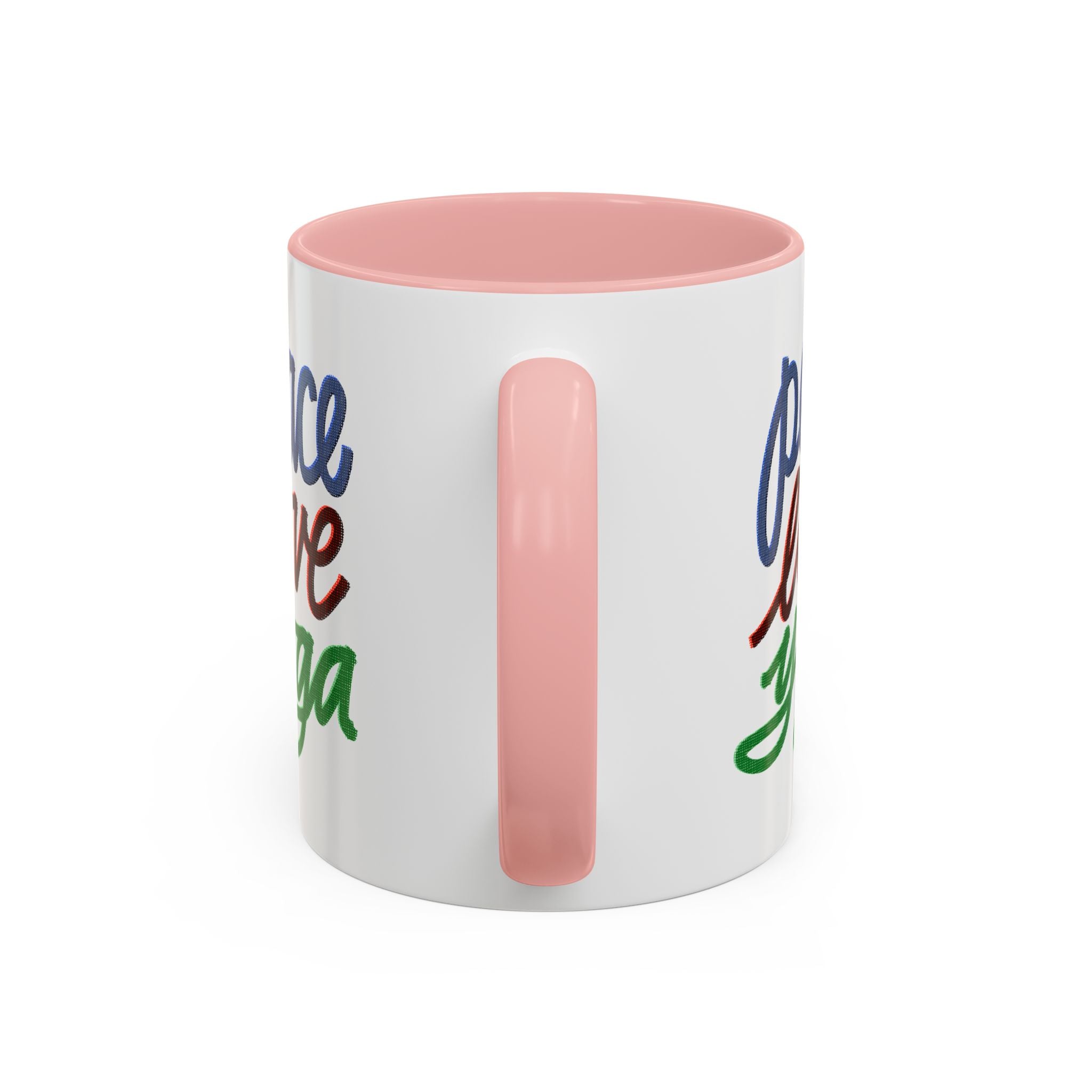 PEACE LOVE YOGA 11 oz Coffee Mug