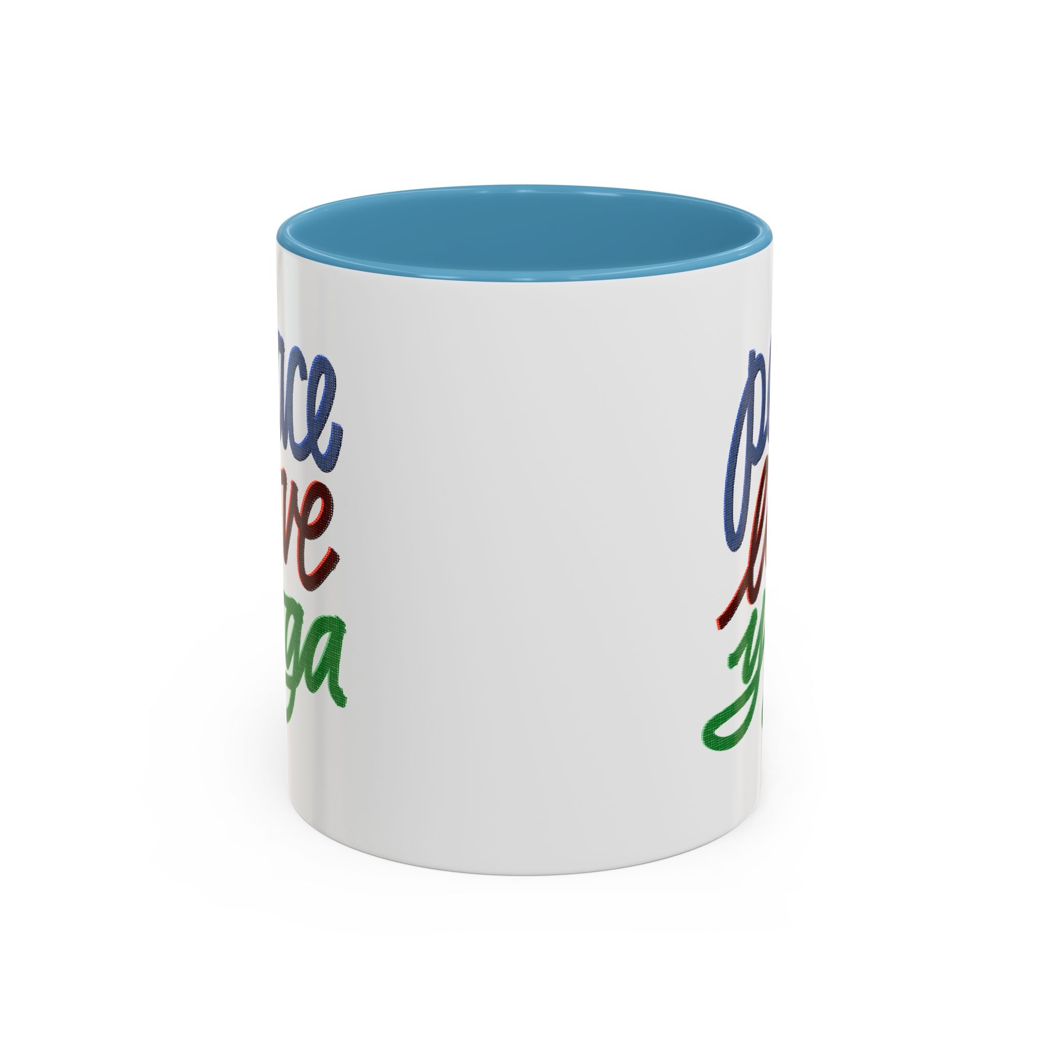 PEACE LOVE YOGA 11 oz Coffee Mug