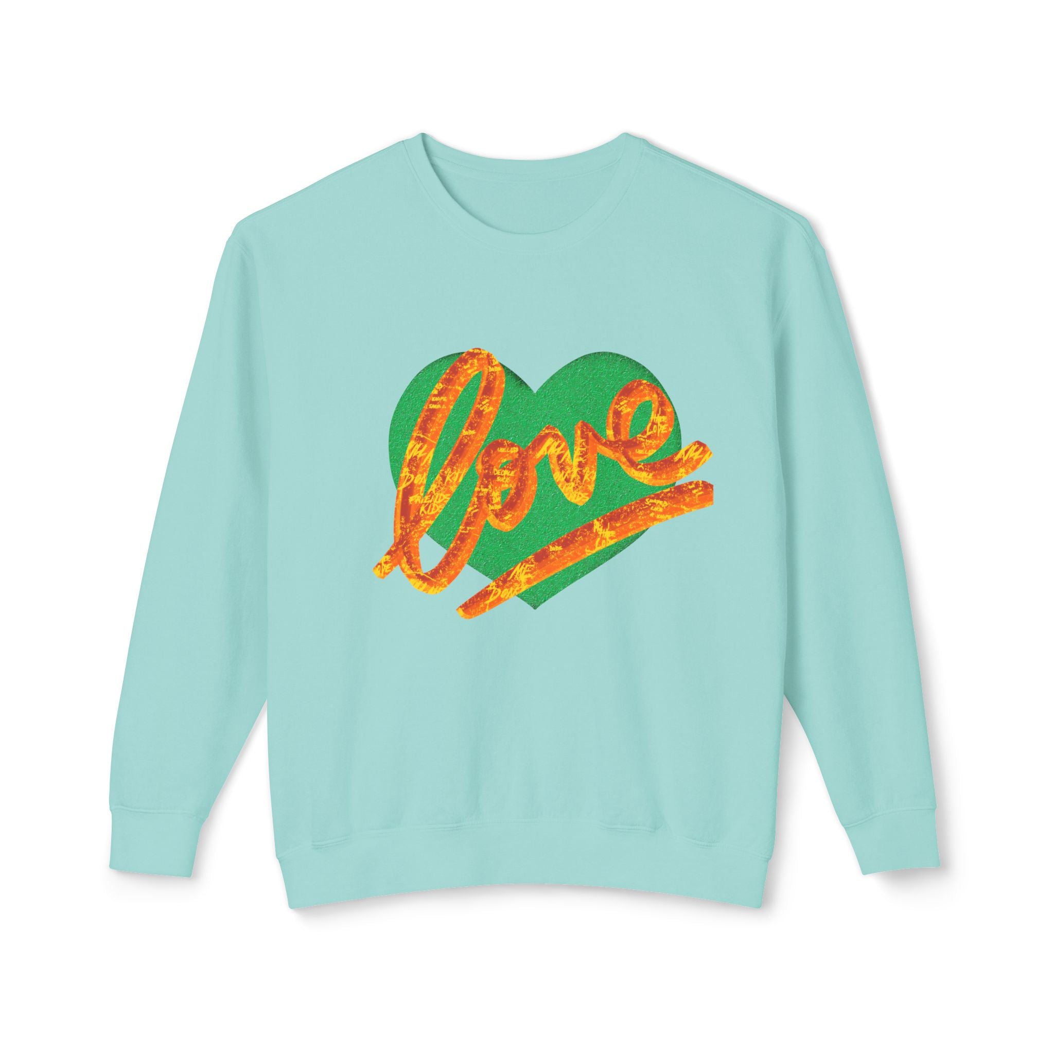 Lightweight Crewneck Sweatshirt - Vibrant Love Design for All Occasions